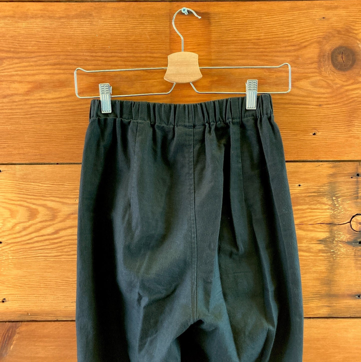 Aurorei Black Brooklyn Made Pull-On Elastic Waist Linen Pants - Size XS - 0322YP