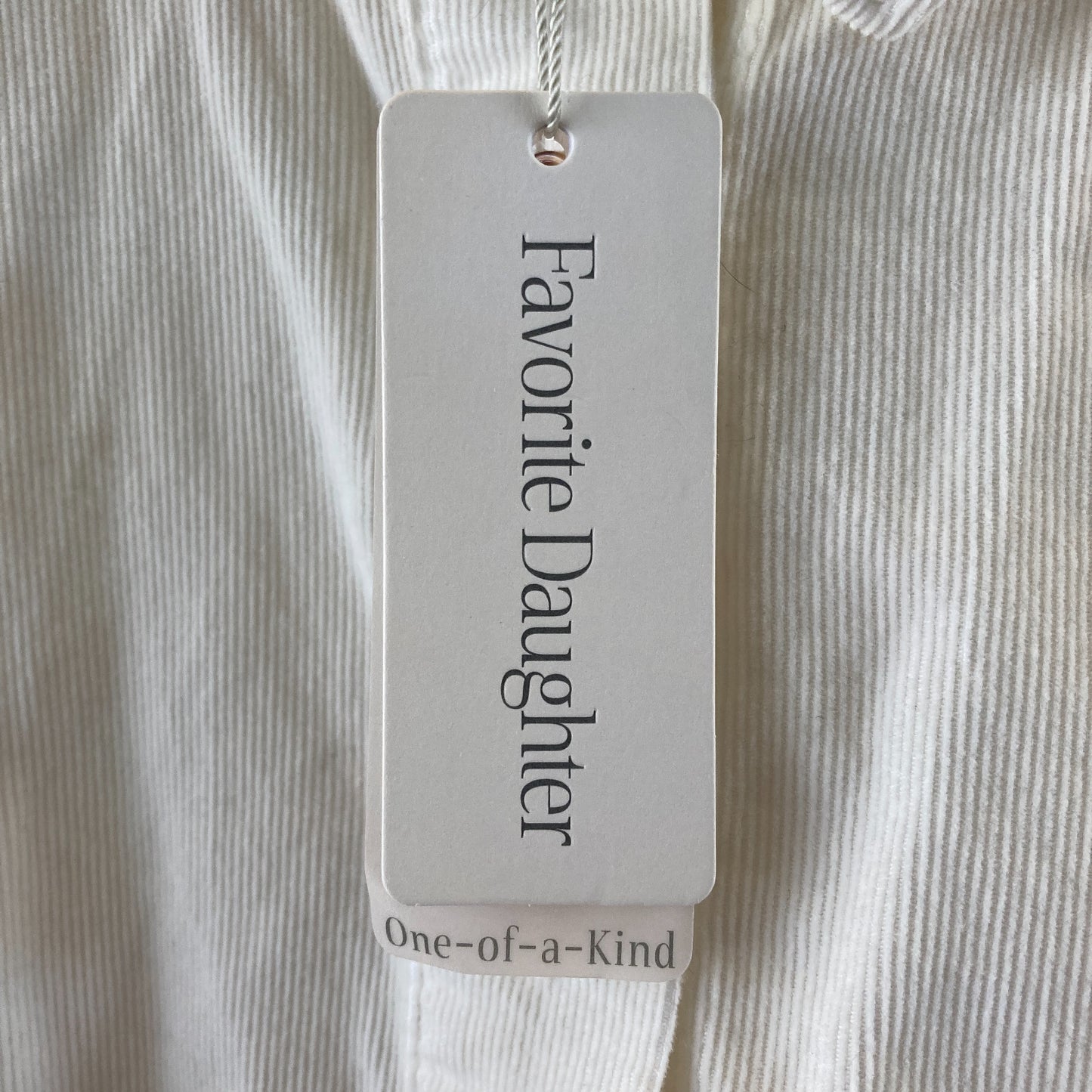 Favorite Daughter $178 Ivory Crop Ex Boyfriend Shirt Top - Size S - NEW - 0713AS