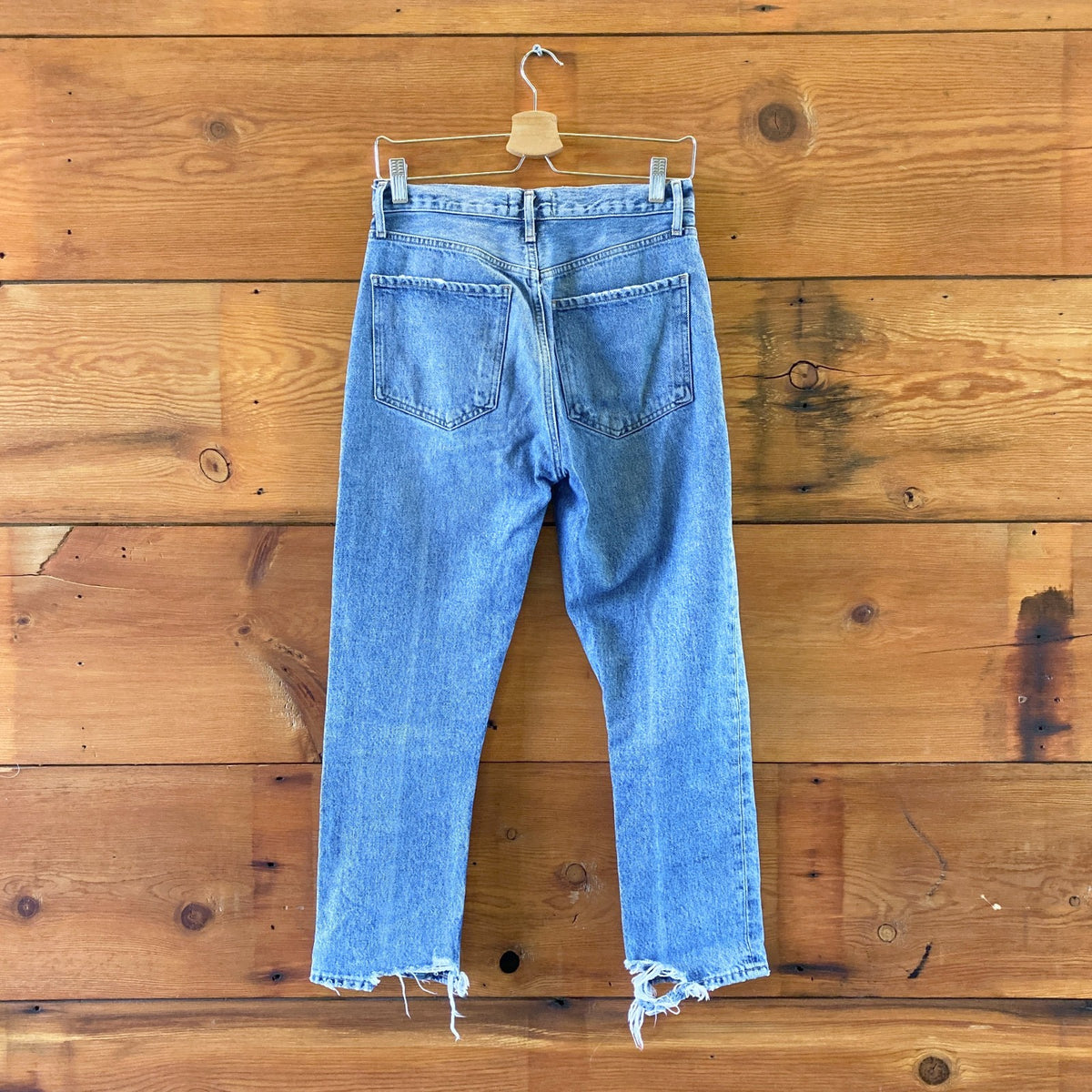 AGoldE Riley High Rise Straight Crop Jeans in Emulsion Wash - Size 26 - 0823EP