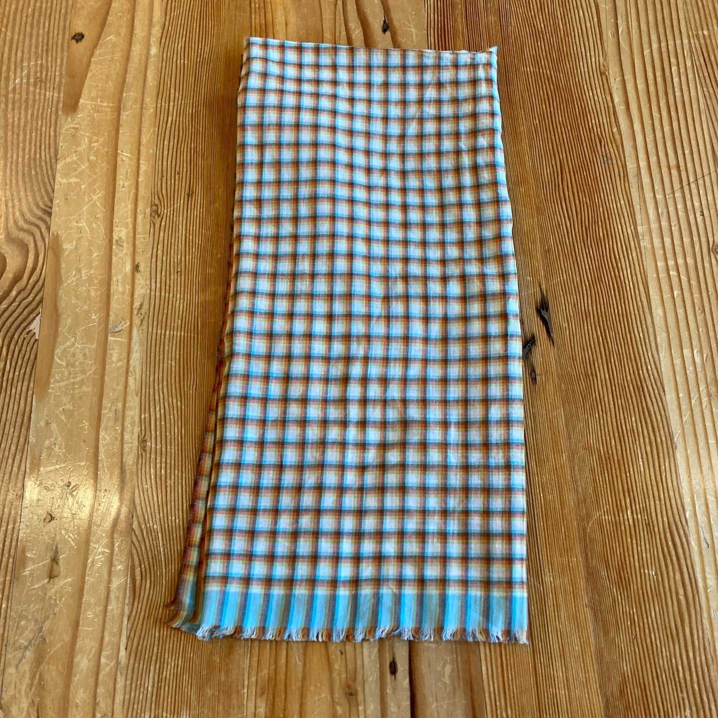 Moismont Orange Plaid NEW Bandana Scarf 0416JW