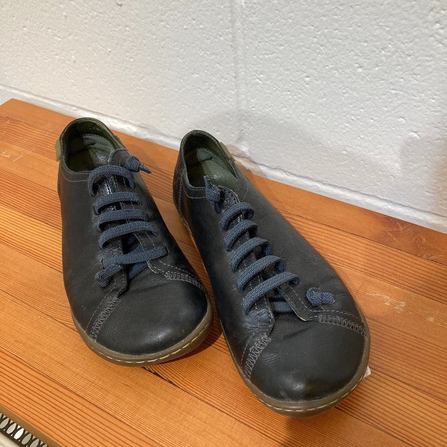 Camper Black Leather PEU Cami Lace Up Sneakers Shoes - Size 38 / 7.5 - 0818SL