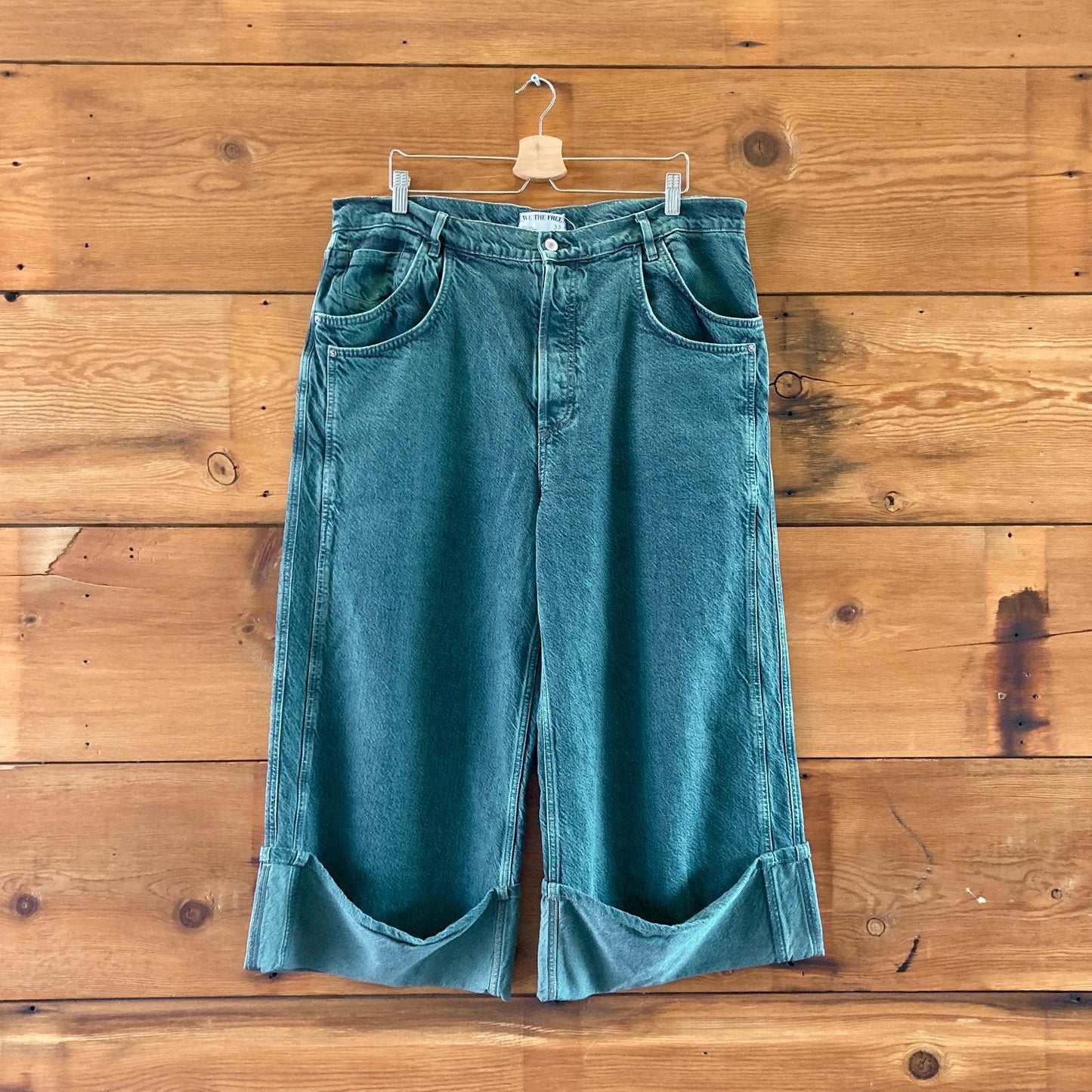 We The Free Final Countdown Low Rise Cuffed Boyfriend Jeans - Size 33 - 0425SV
