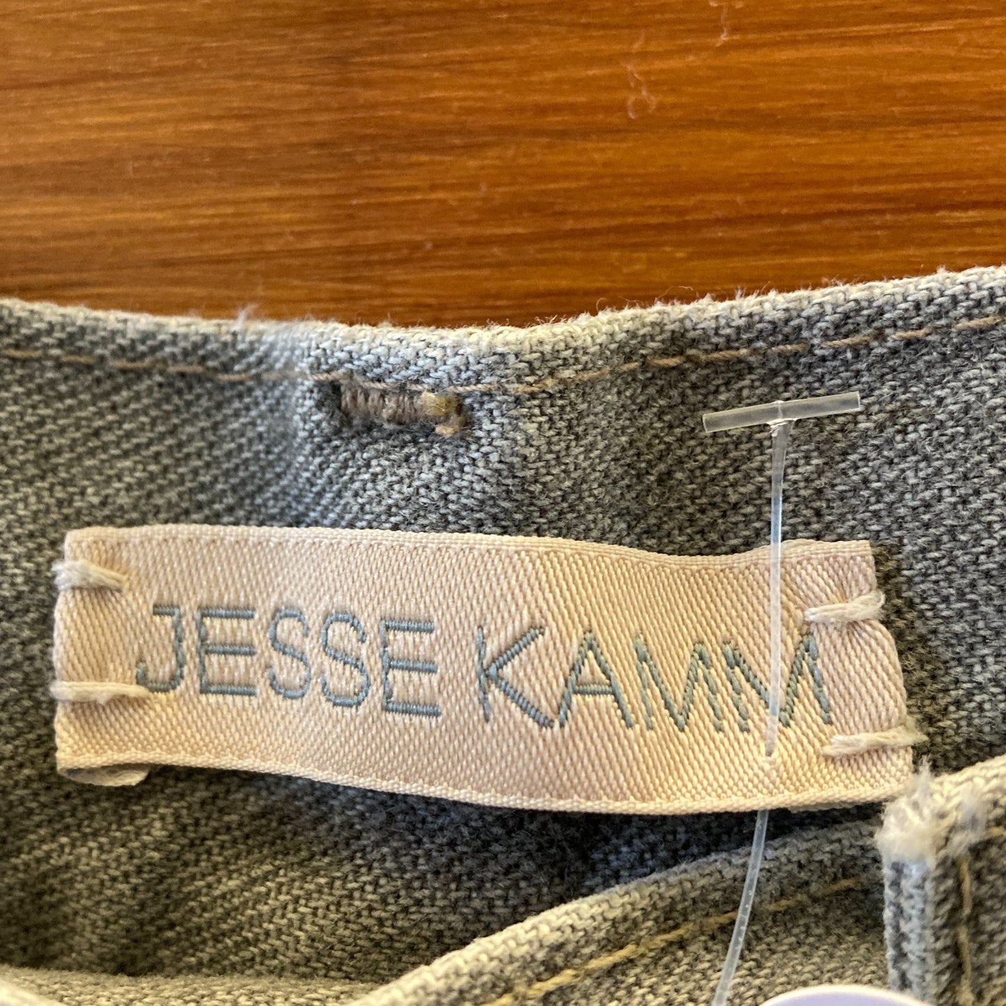 Jesse Kamm Gray Wash Button Fly Utility Handy Straight Jeans - Size 2 - 0312IG