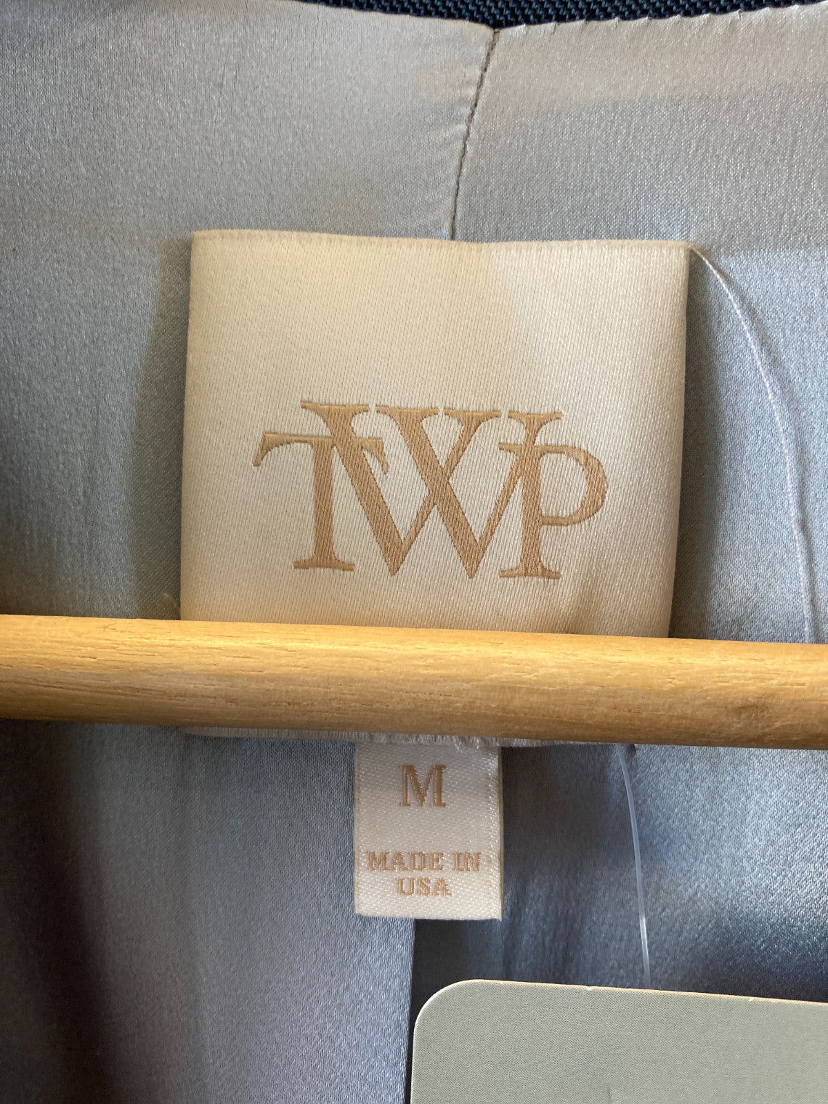 TWP Blue Wool Twill Button Up Boyfriend Blazer Jacket - Size M - 4427SC