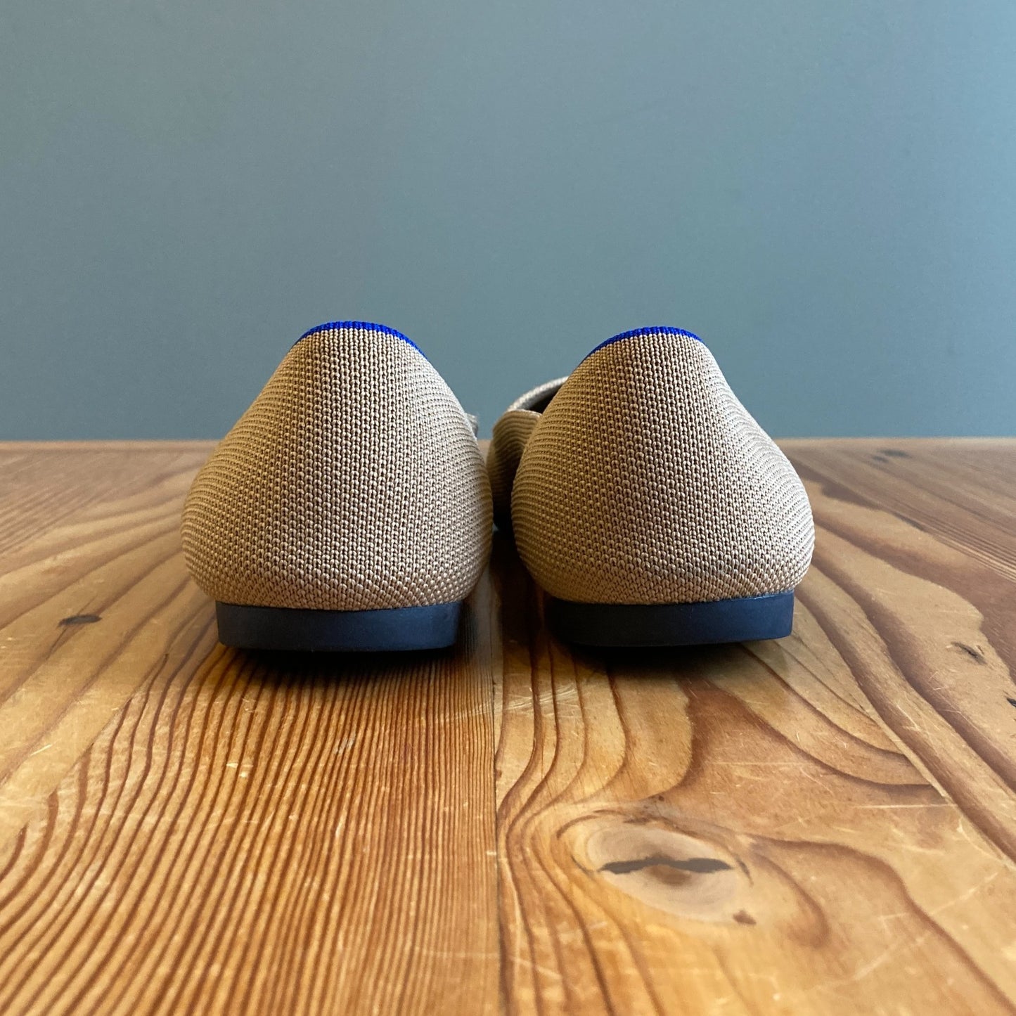 10.5 - Rothy's Two Tone Camel Black The Point II Ballet Flats Shoes 0206BS