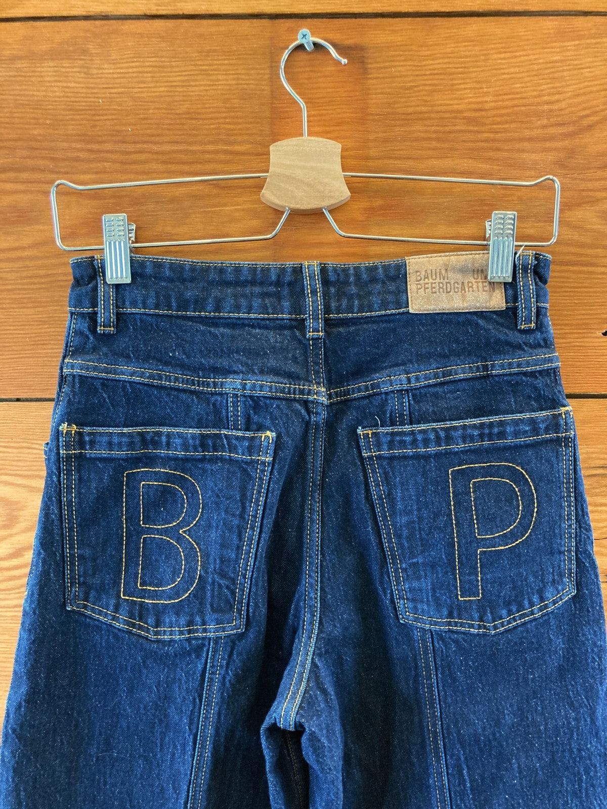 Baum Und Pferdgarten Dark Wash Rigid Denim Confection Jeans - Size 34 - 0717SM
