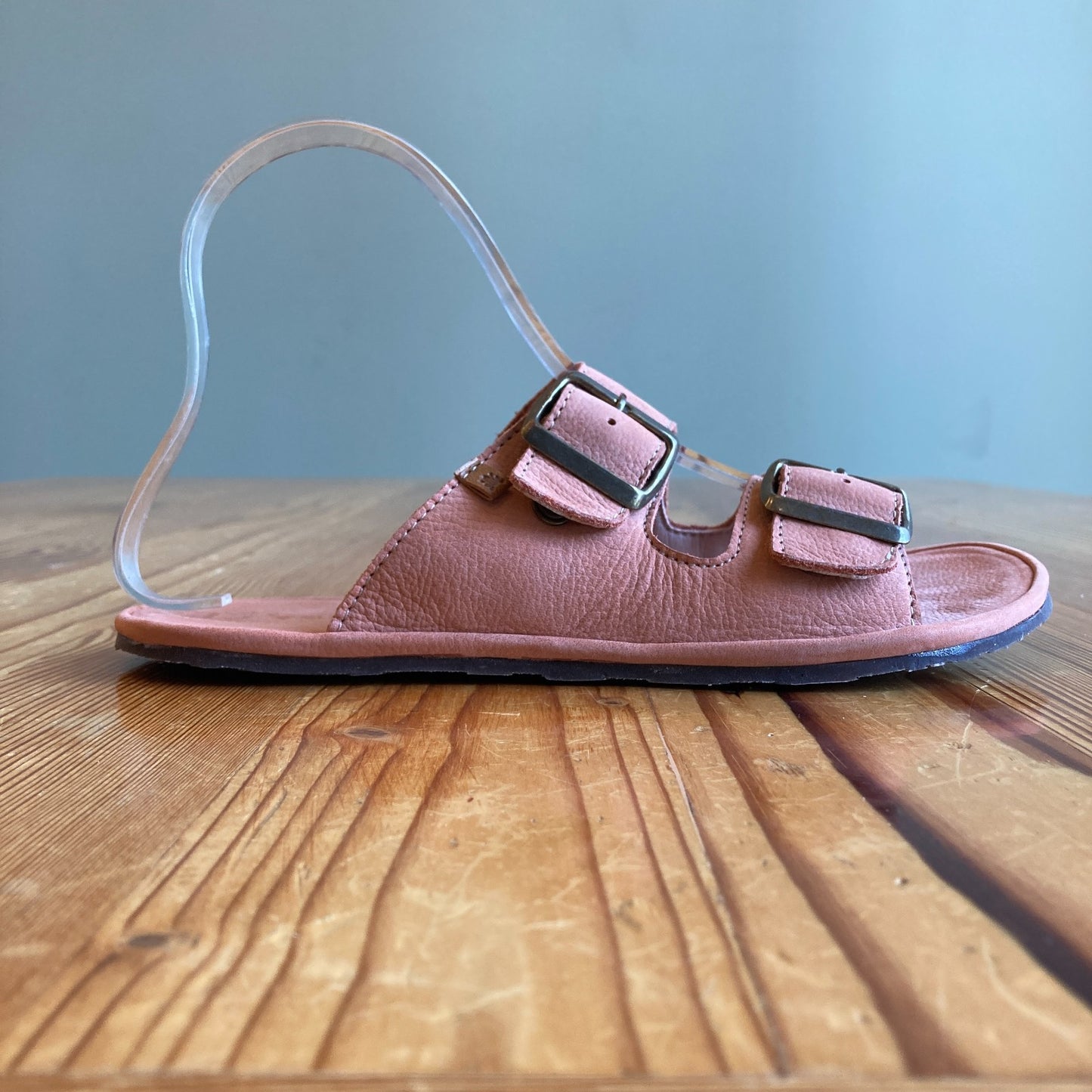 El Naturalista Salmon Pink Leather Bare Sandals NEW w/ Box - Size 37 - 0627LH