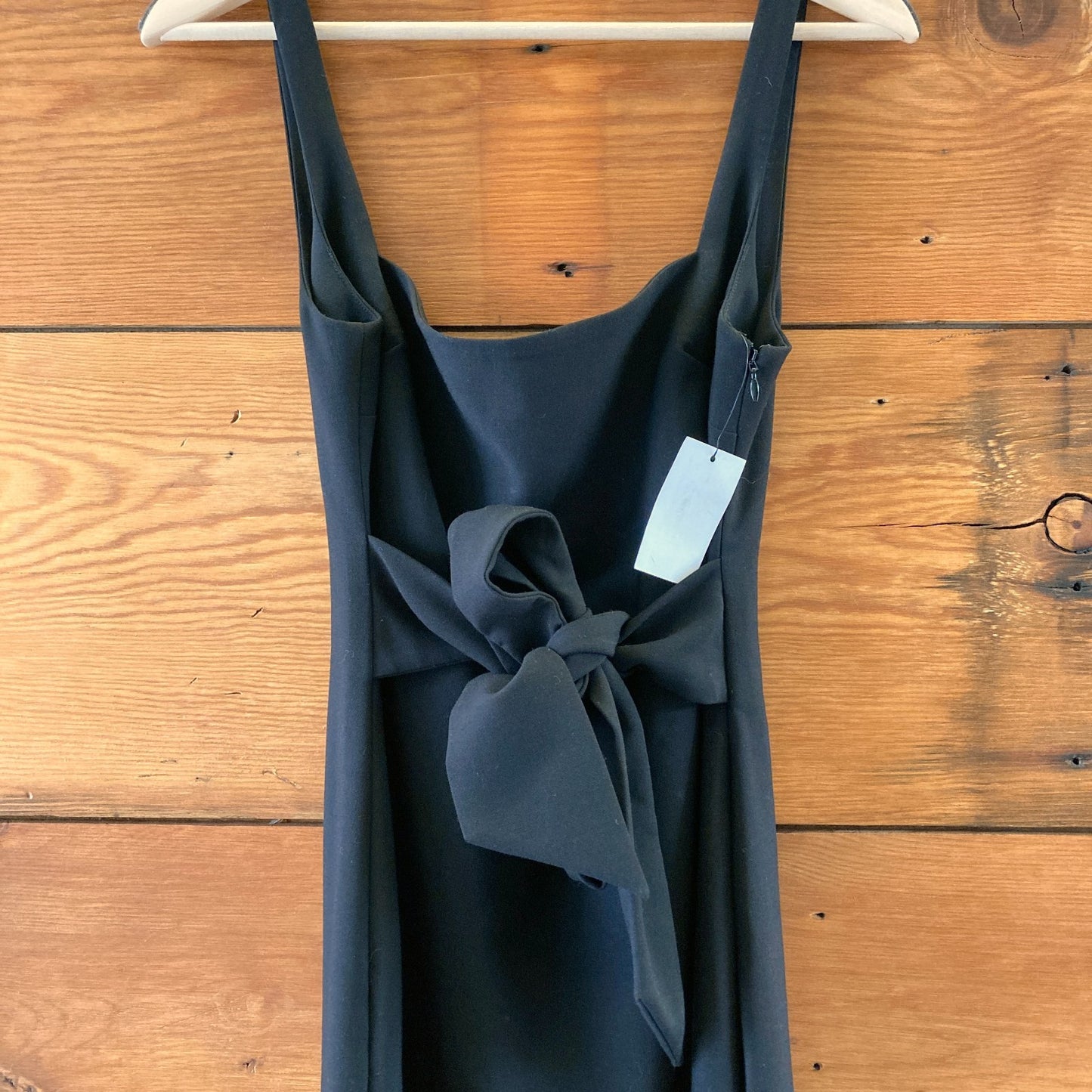 Likely $298 Black Full Length Open Back Phillipa Gown Dress - Sz 8 NEW - 1211VM
