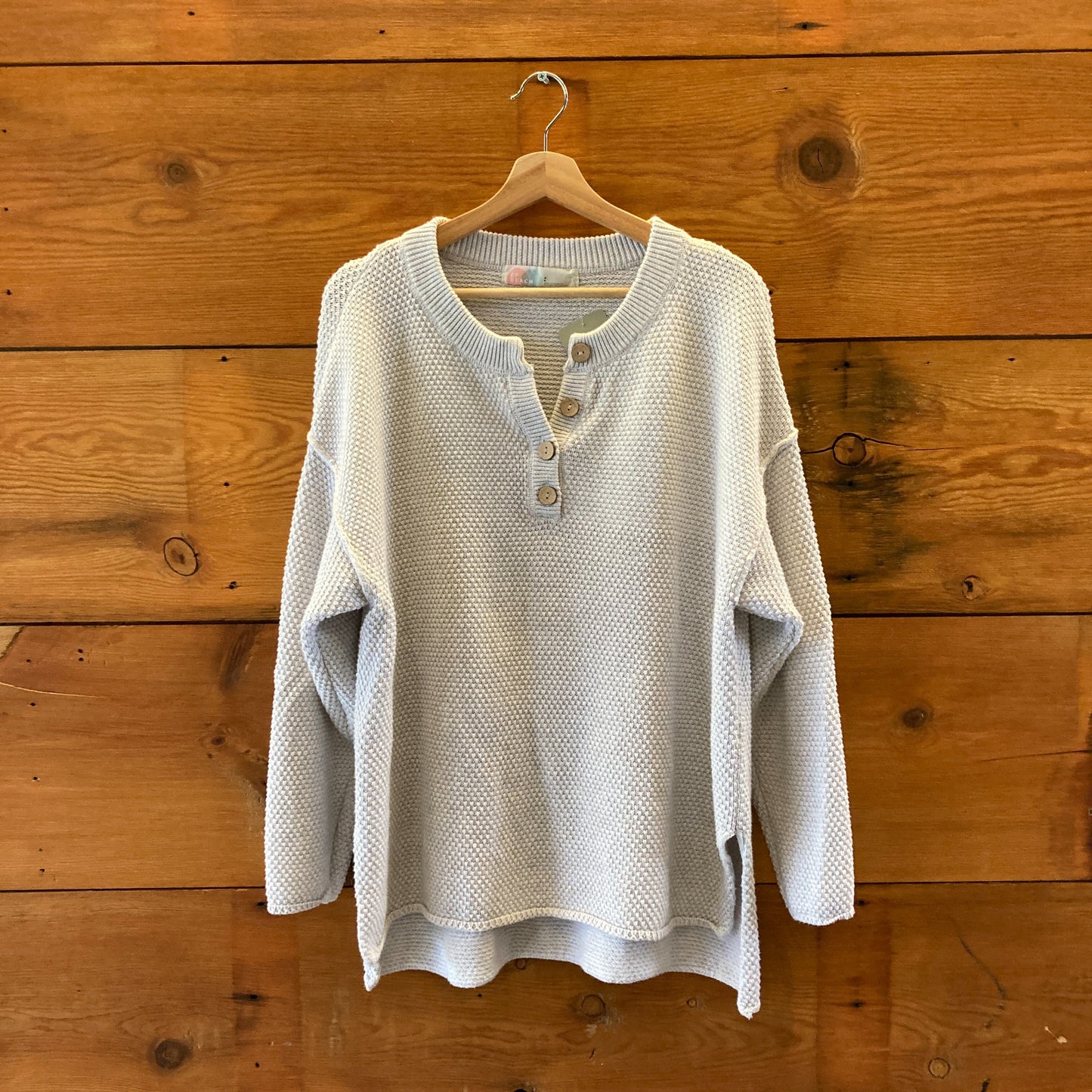 FP Beach Free People Oat Textured Hailee Sweater & Pants Set - Size S - 0419KM