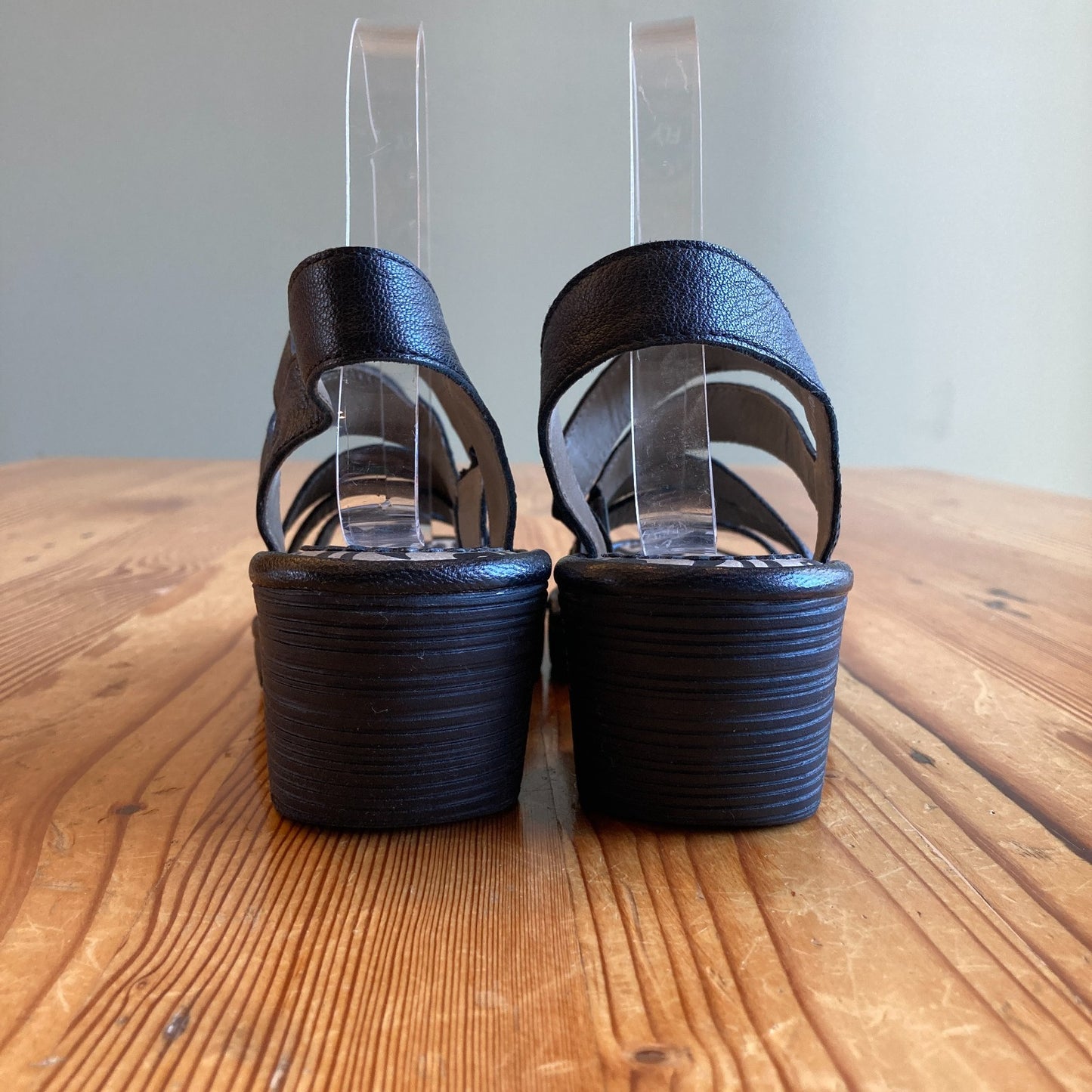Fly London Black Tull503Fly Mousse Sandals Shoes - Size 7 w/ Box - 0718MS