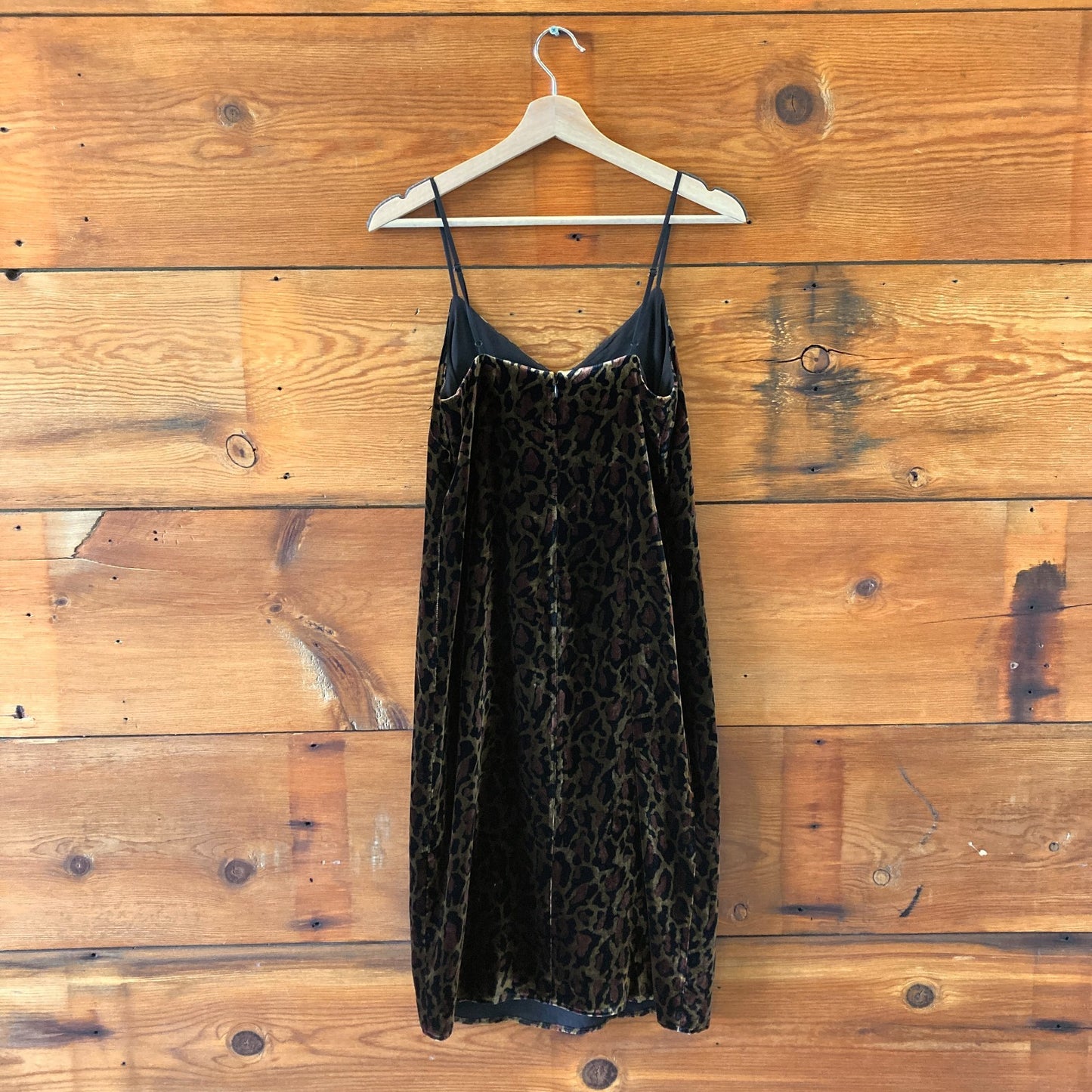 L'Agence Brown Black Leopard Print Sleeveless Velvet Dress - Size 2 - 1214CM