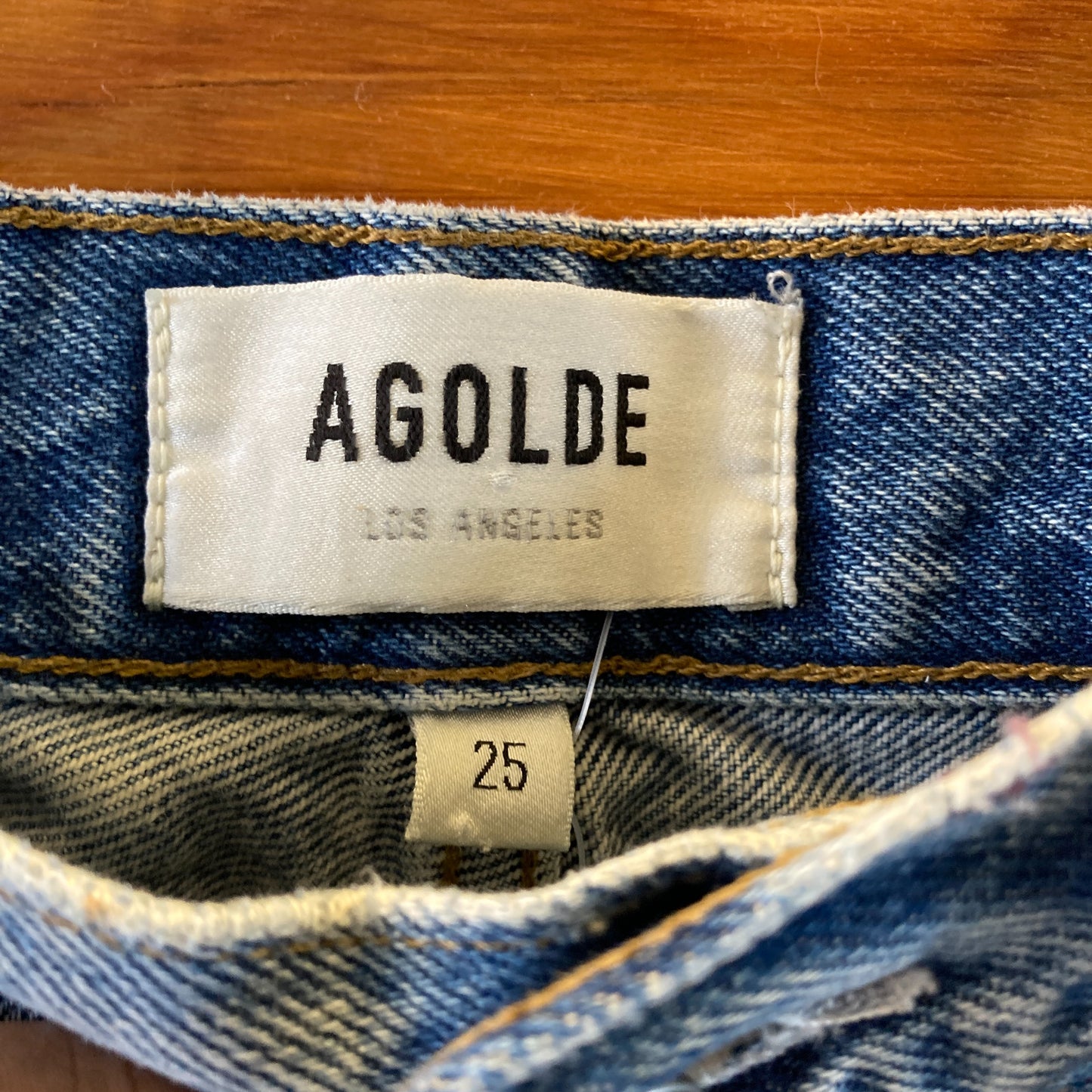 AGoldE Riley Crop Button Fly High Rise Cuffed Hem Jeans - Size 25 - 0313SH