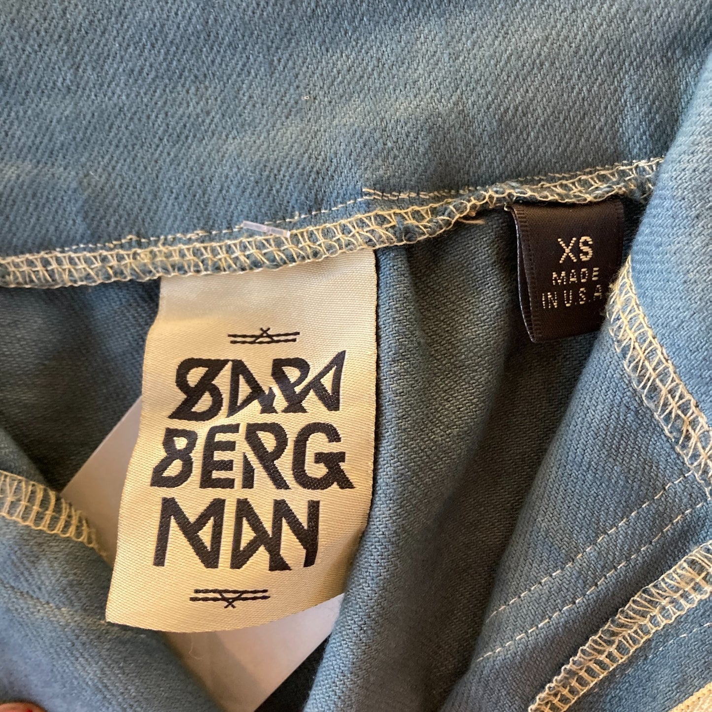 XS - Sara Bergman Green High Waist Wide Leg Patch Pocket Jeans 1203TR