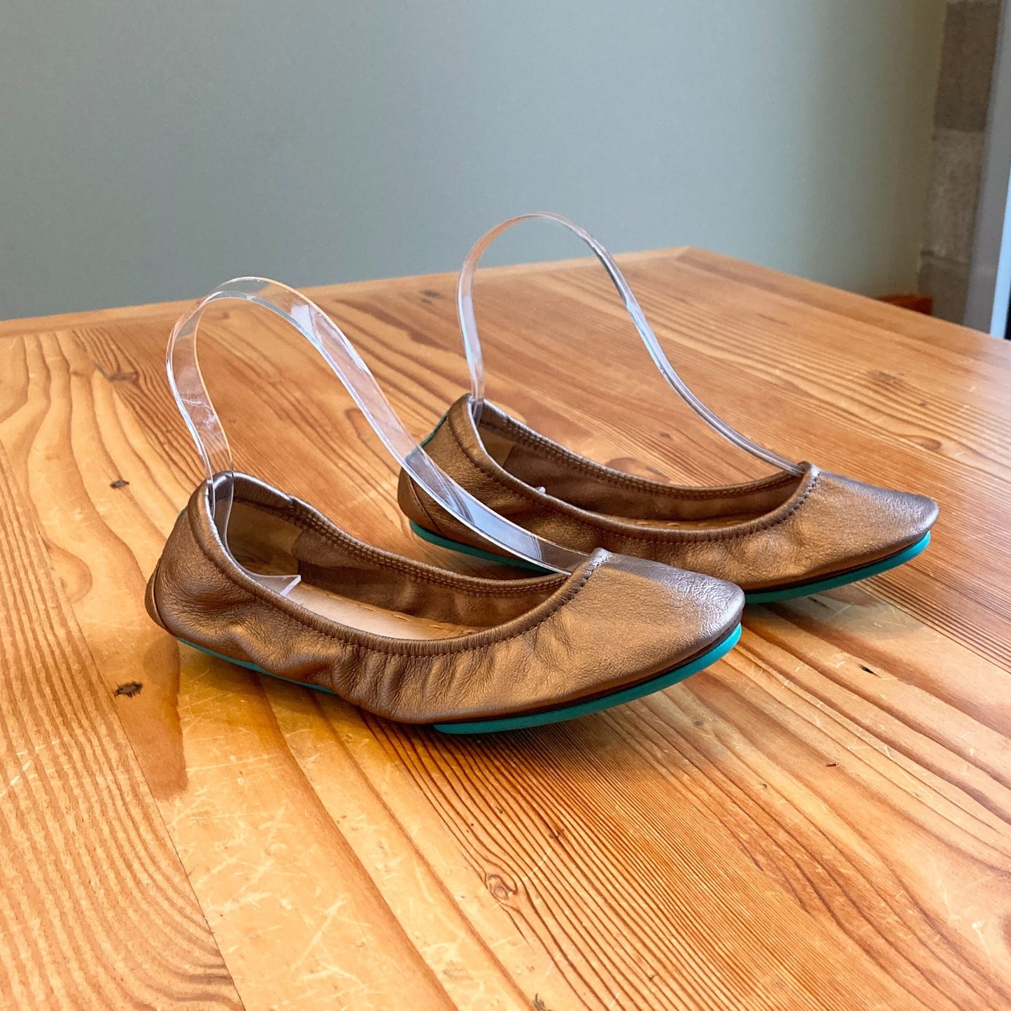 6 - Tieks Gavrieli Bronze Foldable Leather Ballet Flats Shoe w/ Box & Bag 1107MJ