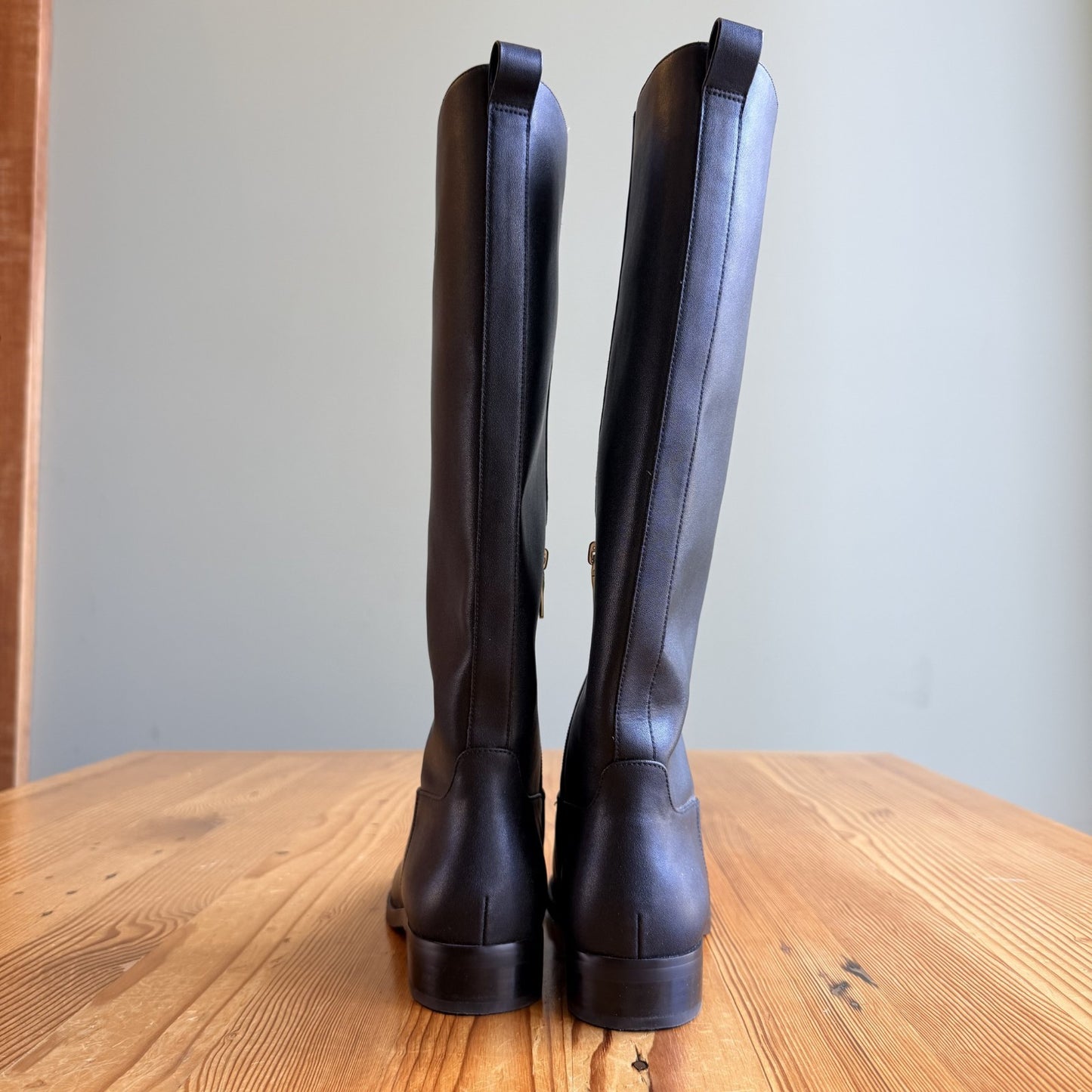 Coach Black Leather CW733 Marlin Tall Boots - Size 8.5 - 1013FB