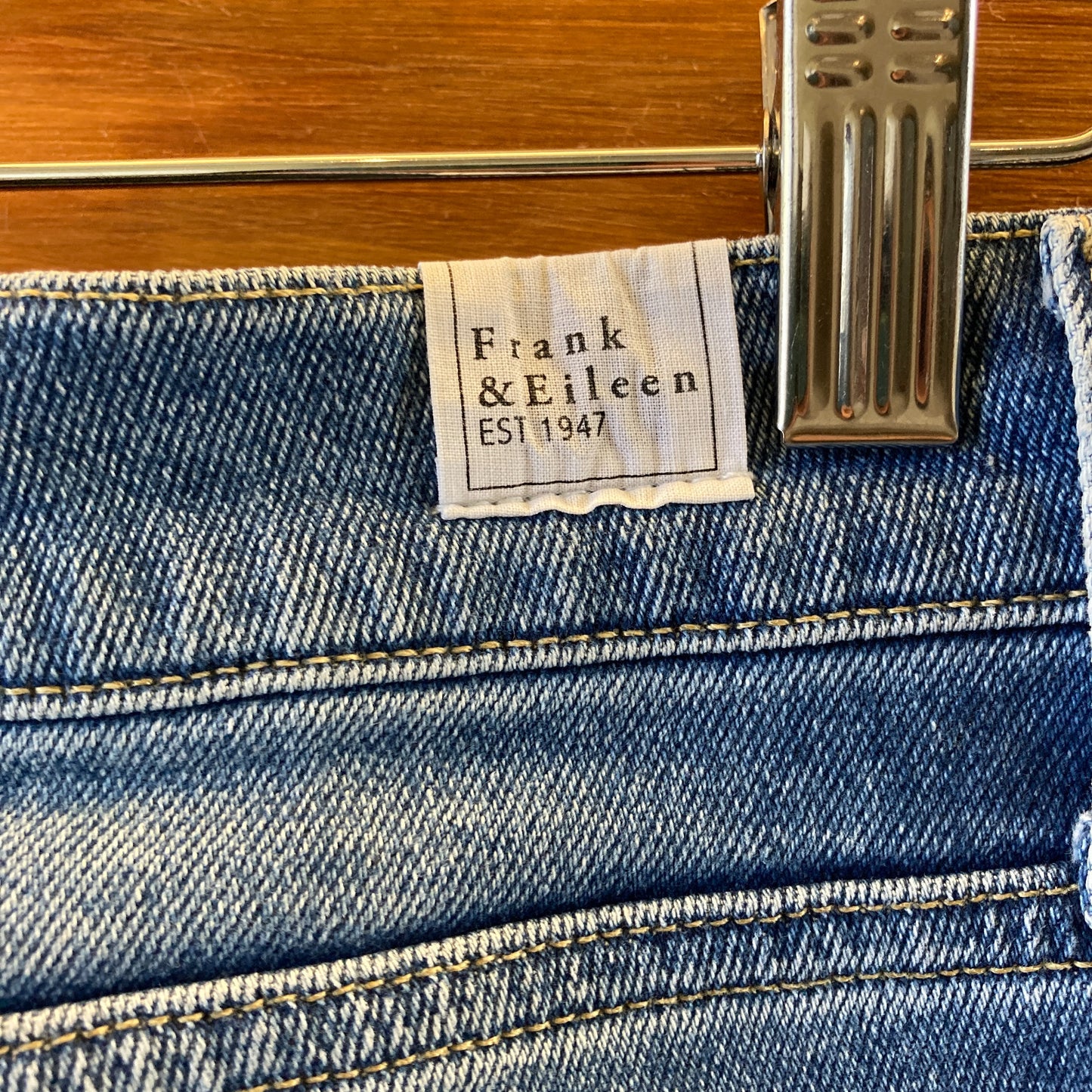 Frank & Eileen Blue Denim Cork Ankle Raw Hem Jeans - Size 29 - 0114VA