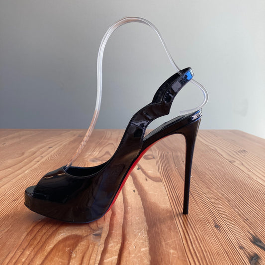 Christian Louboutin $995 Black Hot Chick 120mm Heels - 36.5 / 6.5 - NEW - 0724ZS