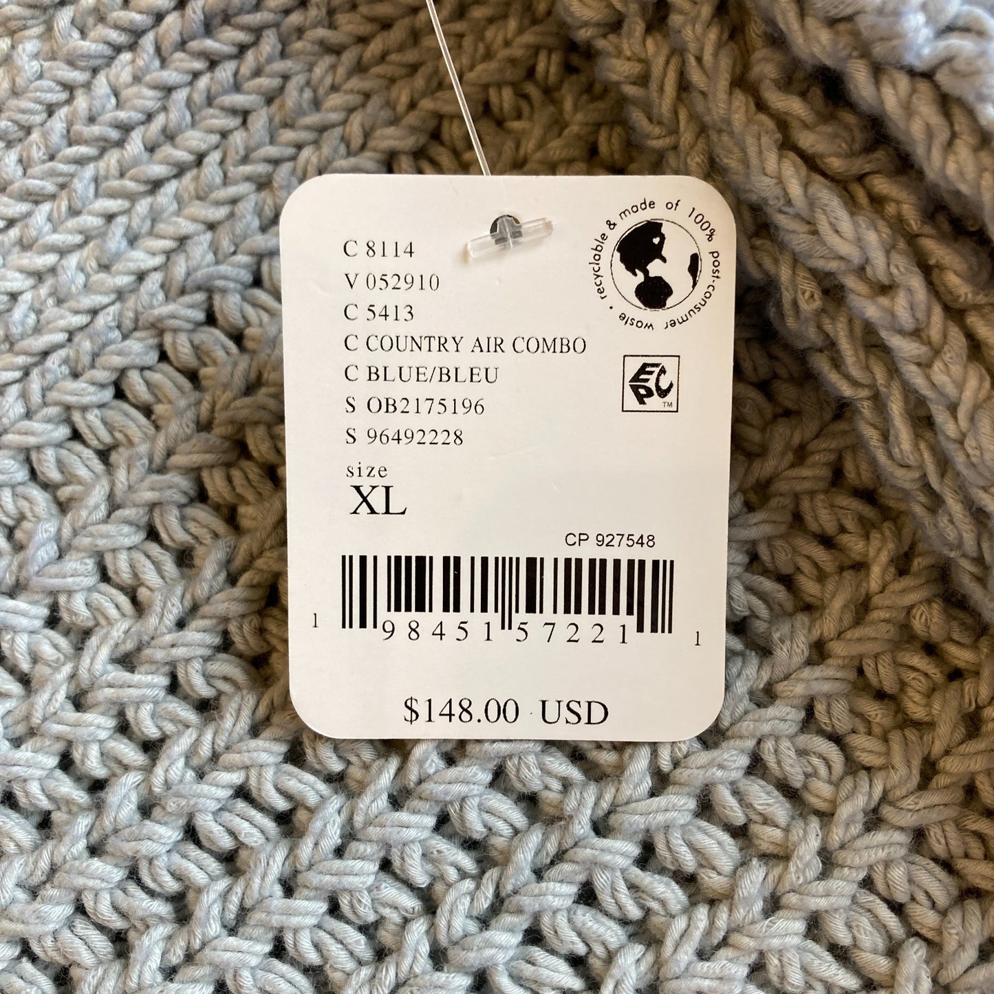 We the Free People $148 Gray Knit Pullover Sweater - Size XL - NEW - 1122CT