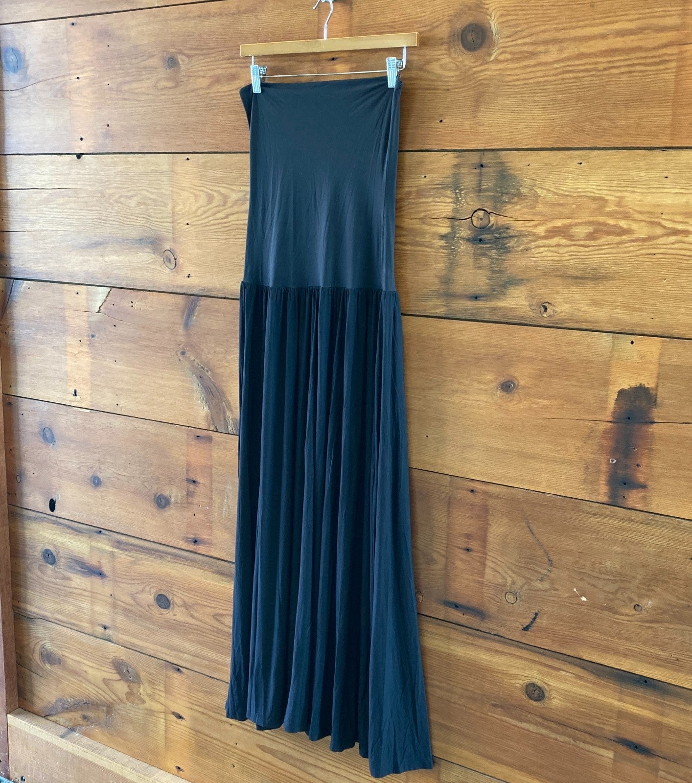 Lululemon Black 2-in-1 Maxi Dress Fold Waist Maxi Skirt - Size M - 1011SC