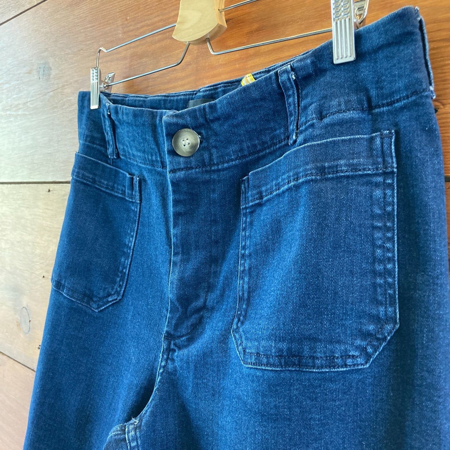 Maeve Dark Wash High Rise Wide Leg Cropped Colette Jeans - Size 34 - 0419JP