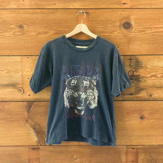 Anine Bing $99 Black Organic Cotton Tiger Muse Graphic Tee Shirt - Sz M - 1011SC