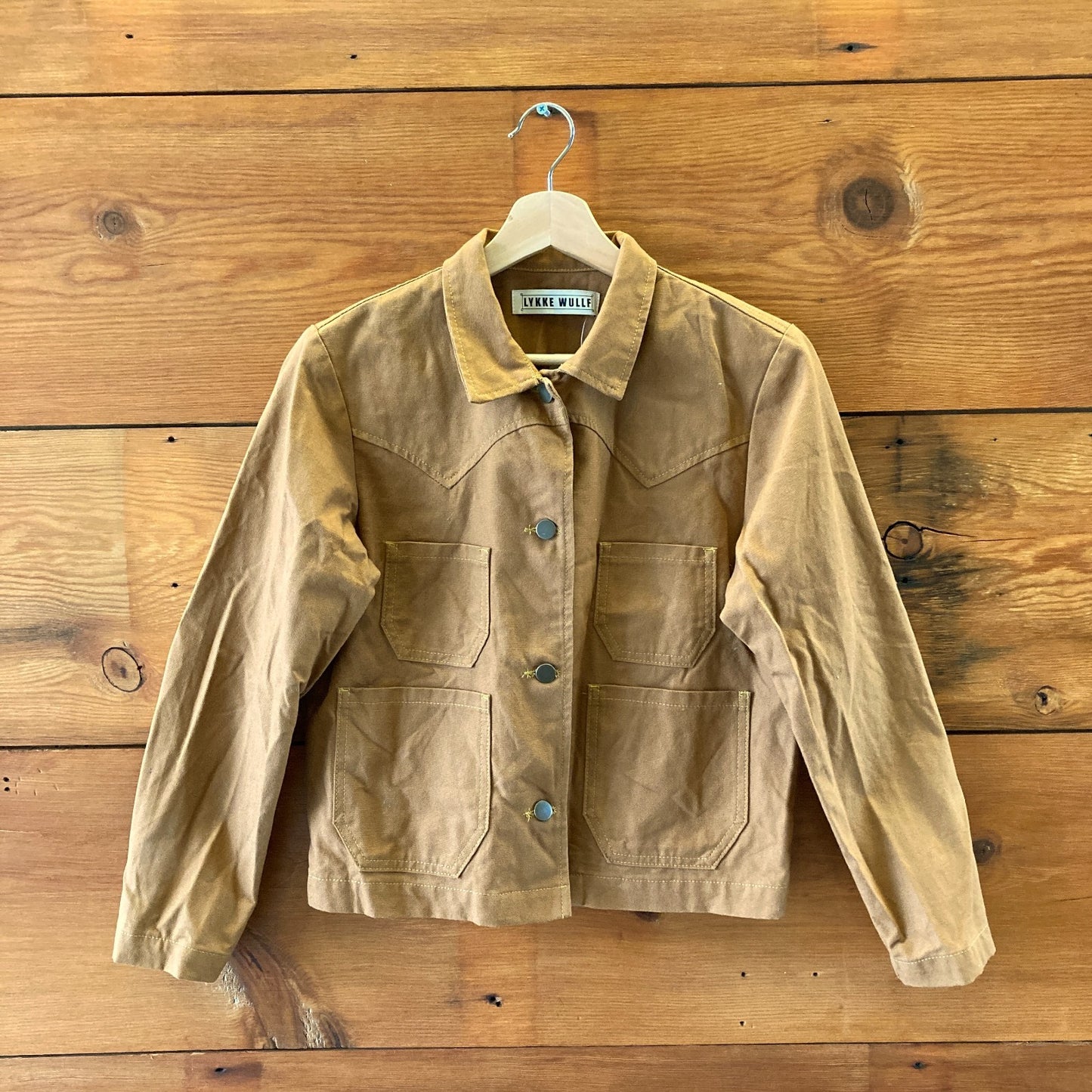 Lykke Wullf Honey Brown Shrunken Ranch Jean Jacket - Size XS - 0312IG