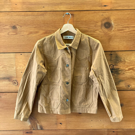 Lykke Wullf Honey Brown Shrunken Ranch Jean Jacket - Size XS - 0312IG