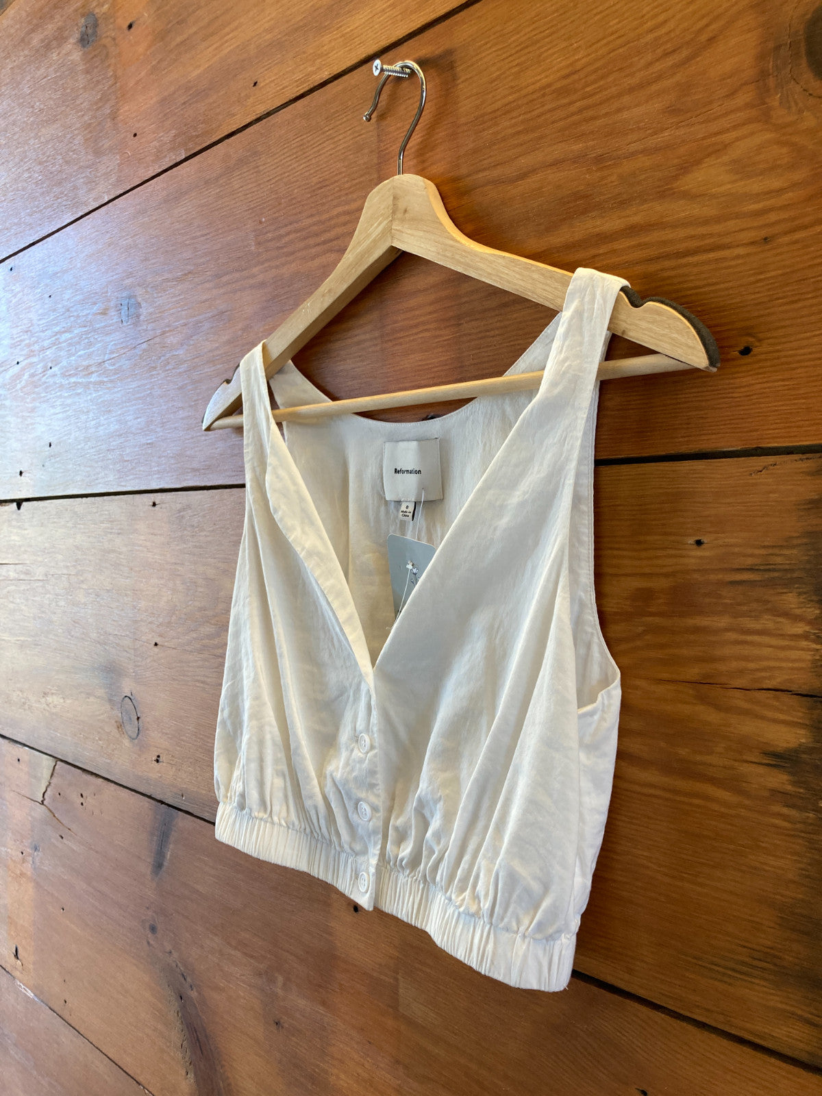Reformation White Naya Tank & Skirt Two Piece Set - Size 0 - 1018RM