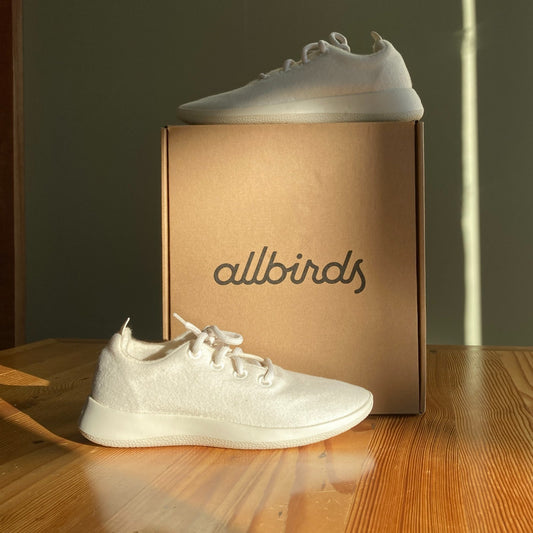 8 - AllBirds Cream Natural White Wool Runners Womens Shoes NEW w/ Box 0110IC