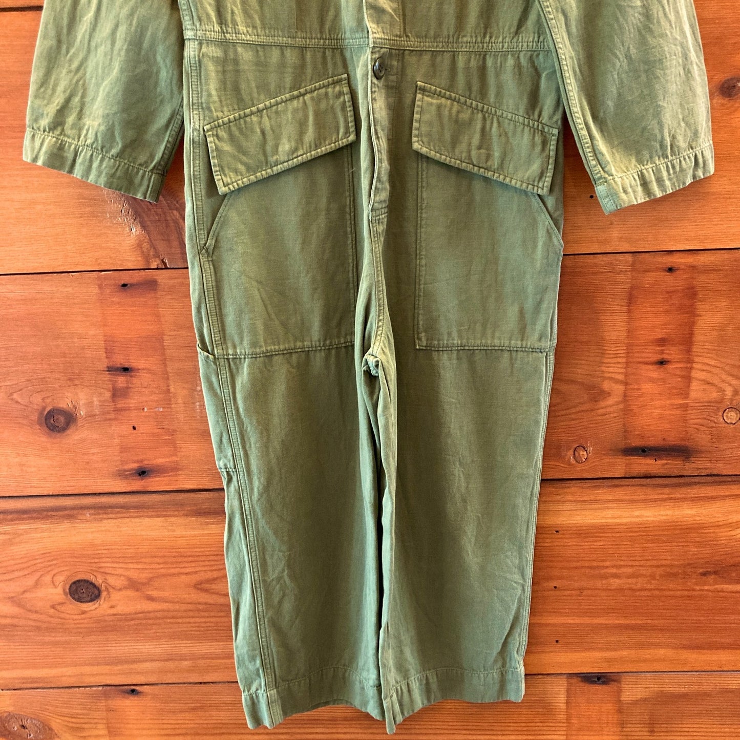 Current Elliott Green Long Sleeve Coveralls Richland Jumpsuit - Sz 1/S - 0223LA