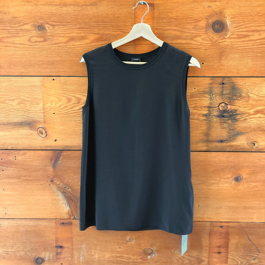 Joseph $365 Black Crepe De Silk Bley Tank Blouse - Size 38 / M - NEW - 4427SC