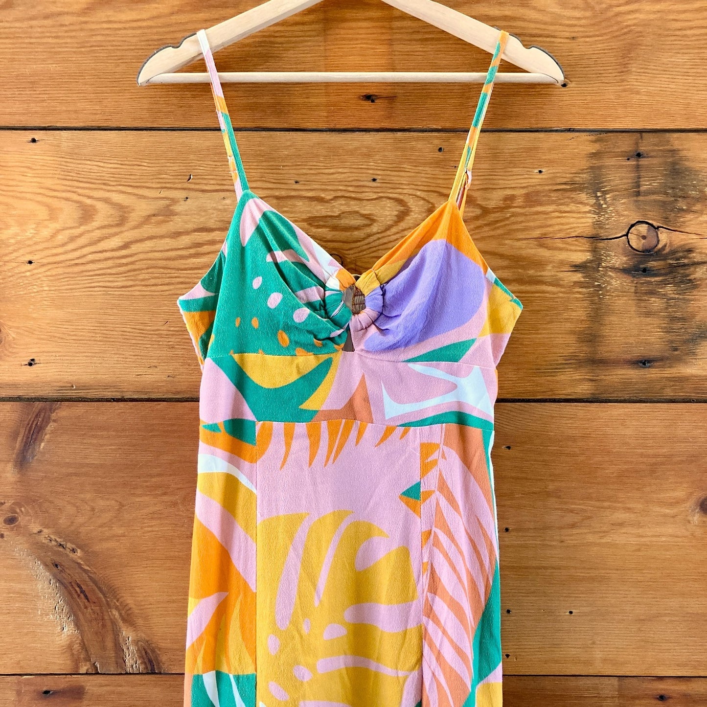 Hutch Anthropologie MultiColor Tropical Print Camden Dress - Size 4 - 1028CM