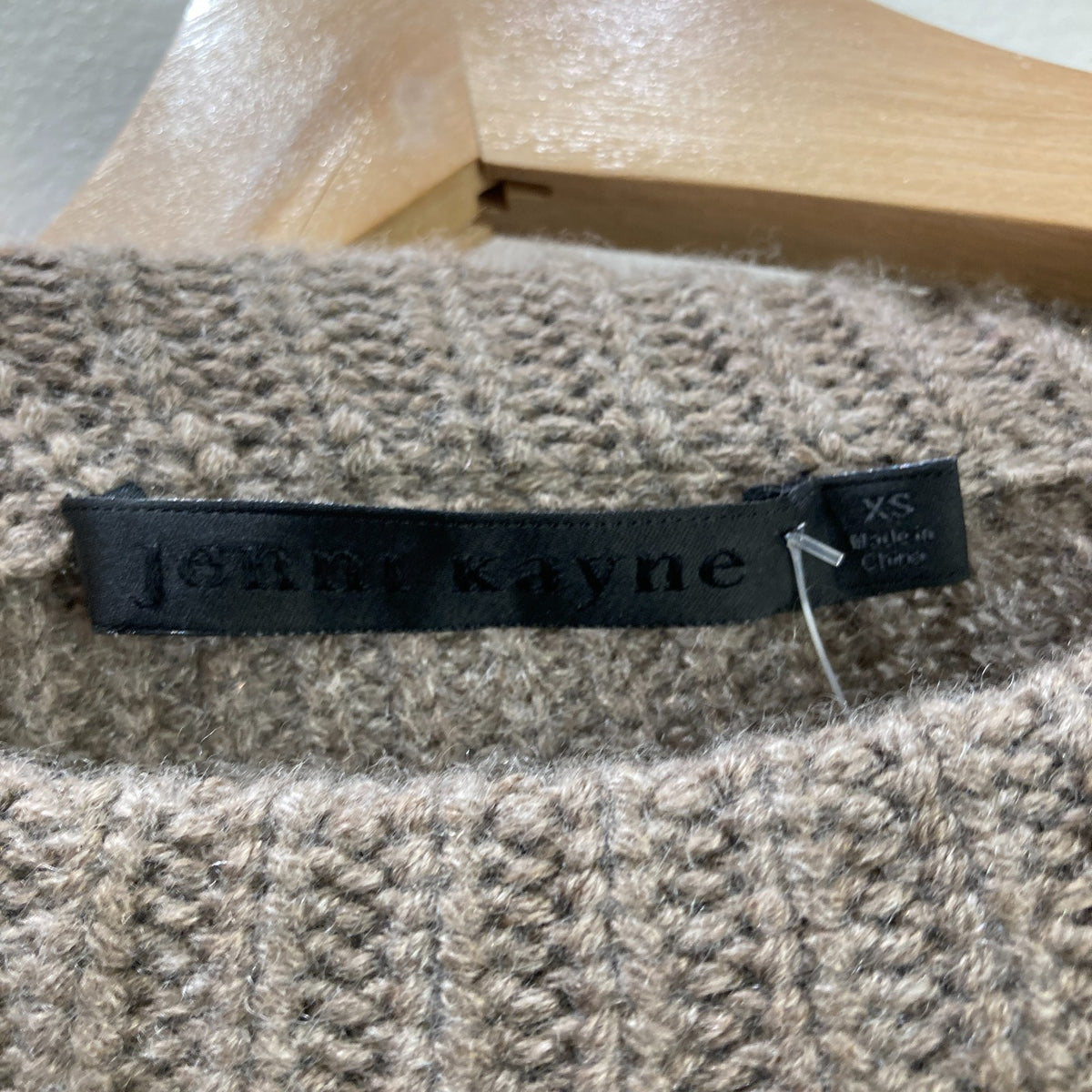 Jenni Kayne Brown Cashmere Fisherman Sweater - Size XS - 0312IG