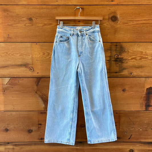 Sezane Light Wash High Waisted Wide Leg Jeans - Size 36 / 25 US - 0204EB