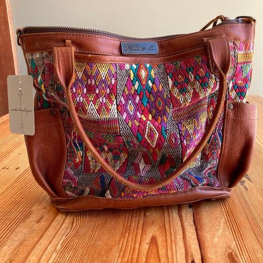 Nena & Co. Multicolor Authentic Guatemala Shoulder Bag Purse - 1103BW