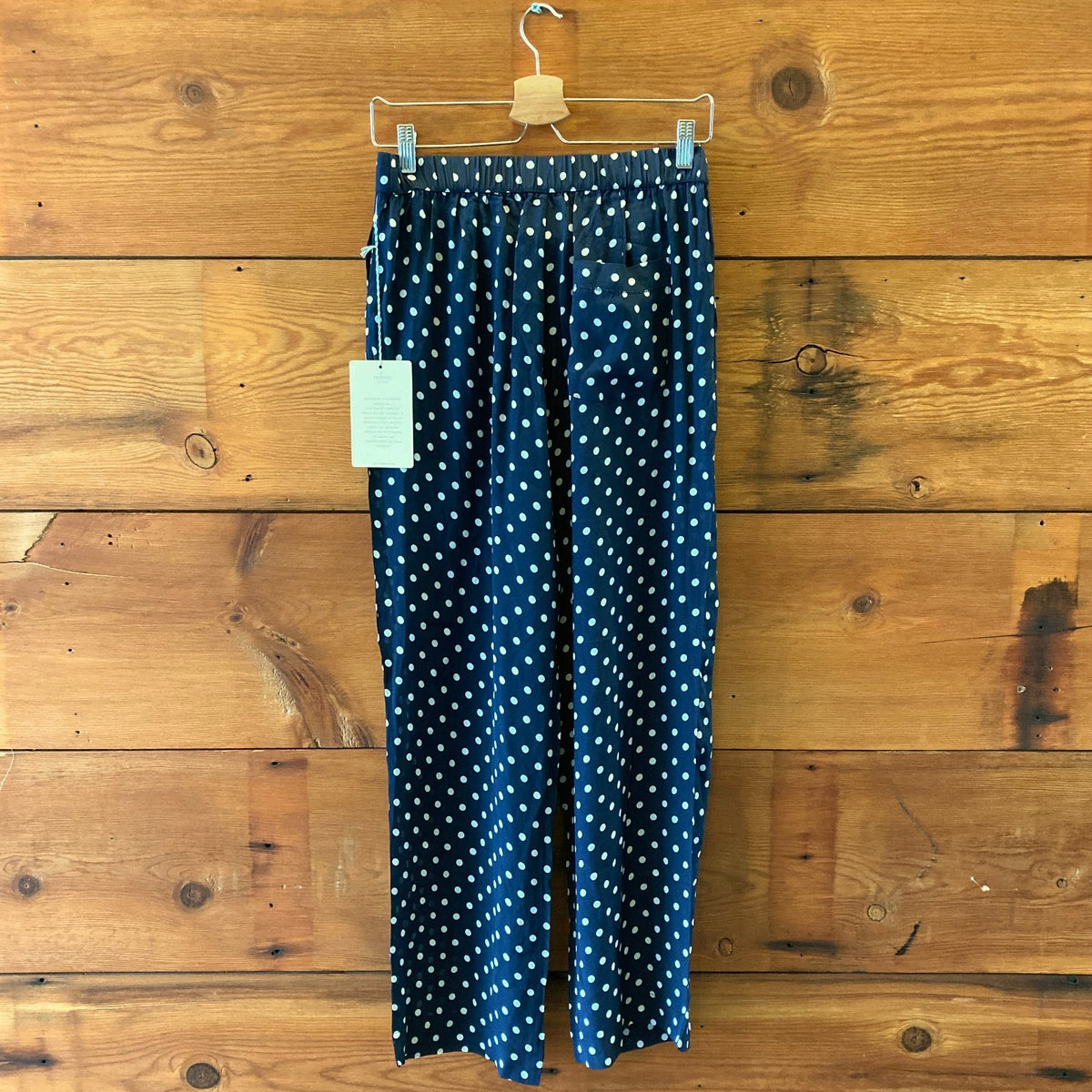 Trovata Birds of Paradise NEW Navy Polka Dot Leigh Pants - Size S - 0823EP