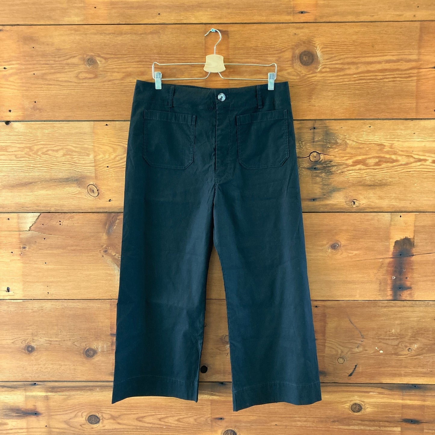 Maeve Anthropologie Black Colette Patch Pocket Pants - Size 34 - 0419JP