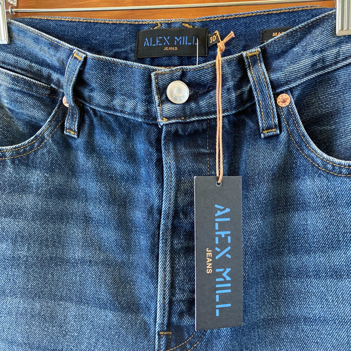 Alex Mill $225 Pheonix Carla High Rise Straight Leg Jeans - Sz 30 - NEW - 1120PK