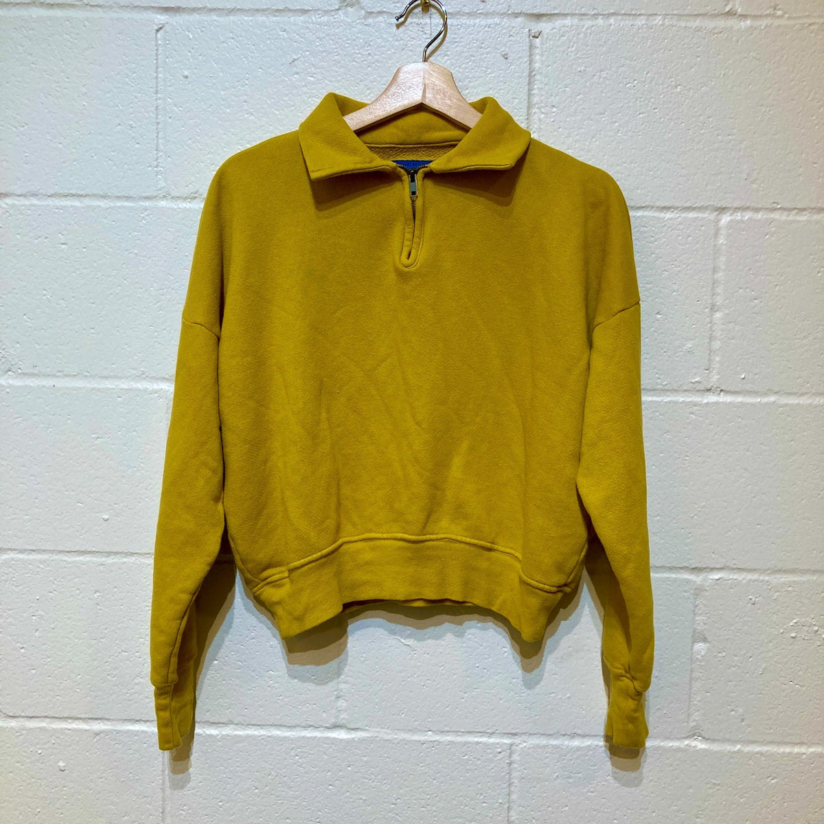 Imogene And Willie Yellow 1/4 Zip Pullover Sweatshirt - Size XS - 0312IG
