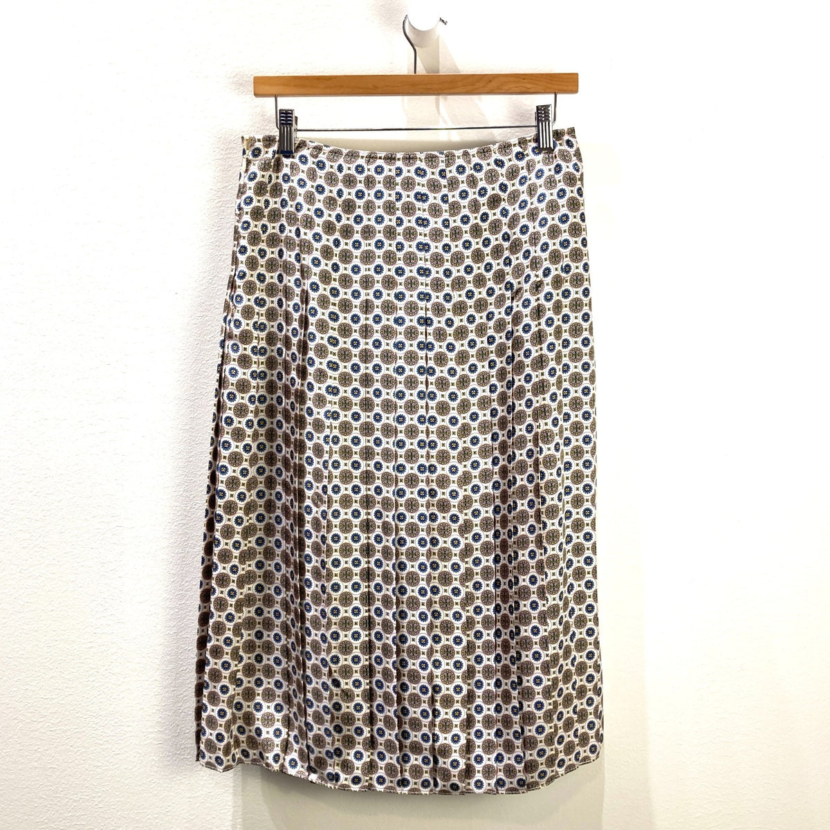 Tory Burch $498 Batik Medallion Carmine Pleated Skirt - Size 4 - NEW - 1017SC