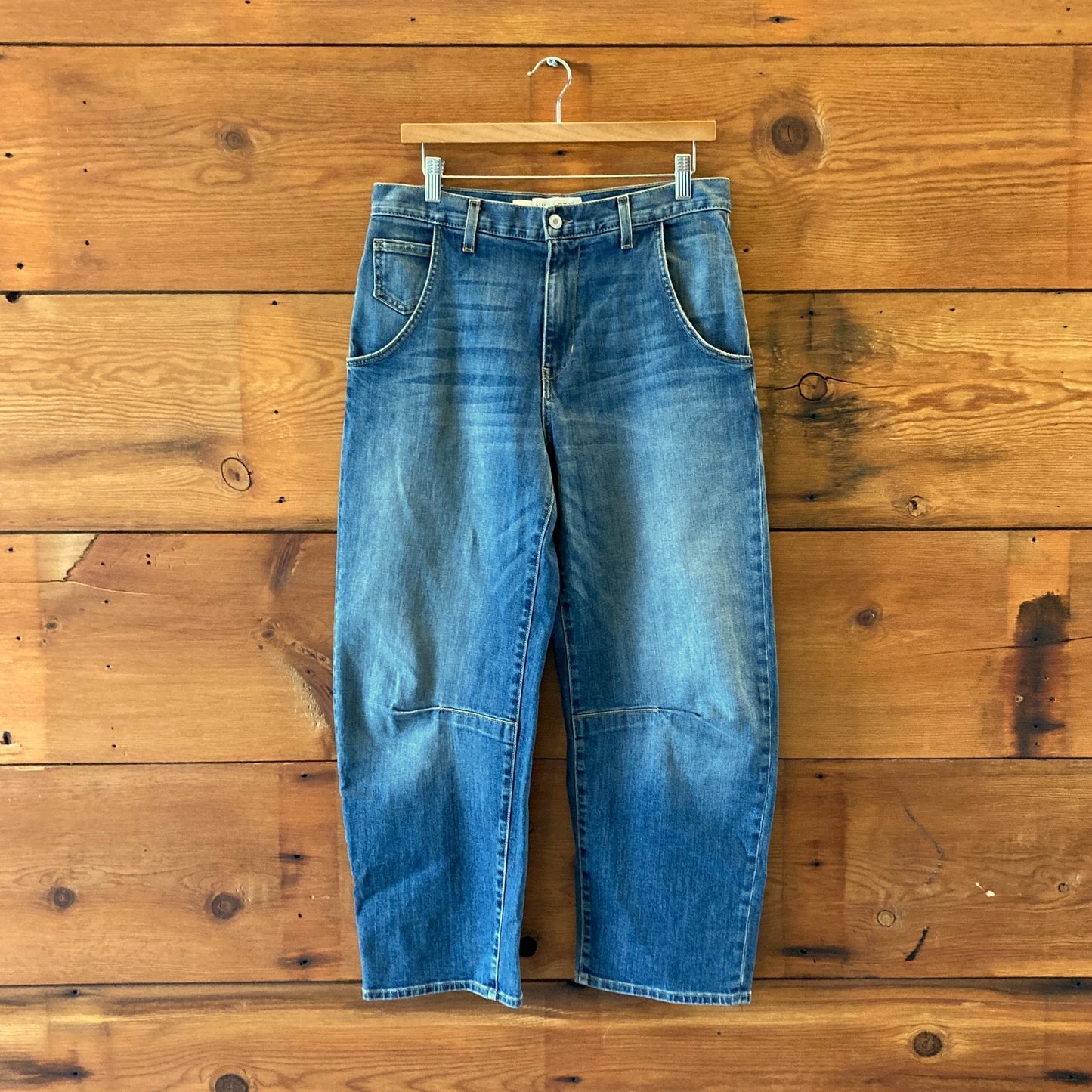Nili Lotan $395 Stretch Denim Mid Rise Relaxed Emerson Jeans - Size 28 - 4427SC