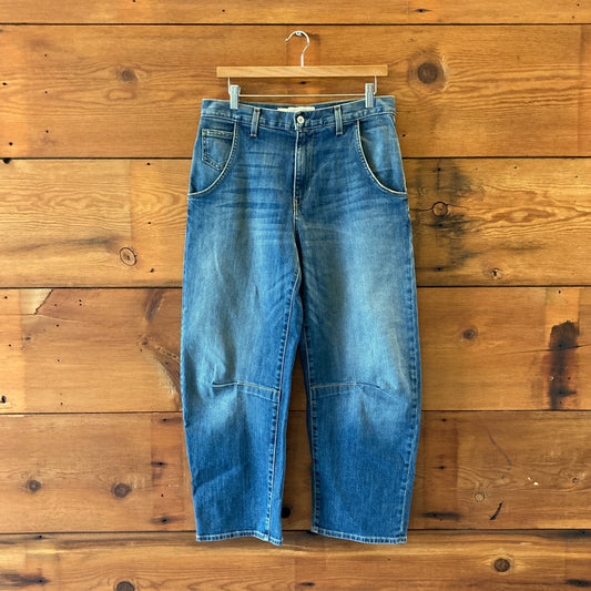 Nili Lotan $395 Stretch Denim Mid Rise Relaxed Emerson Jeans - Size 28 - 4427SC