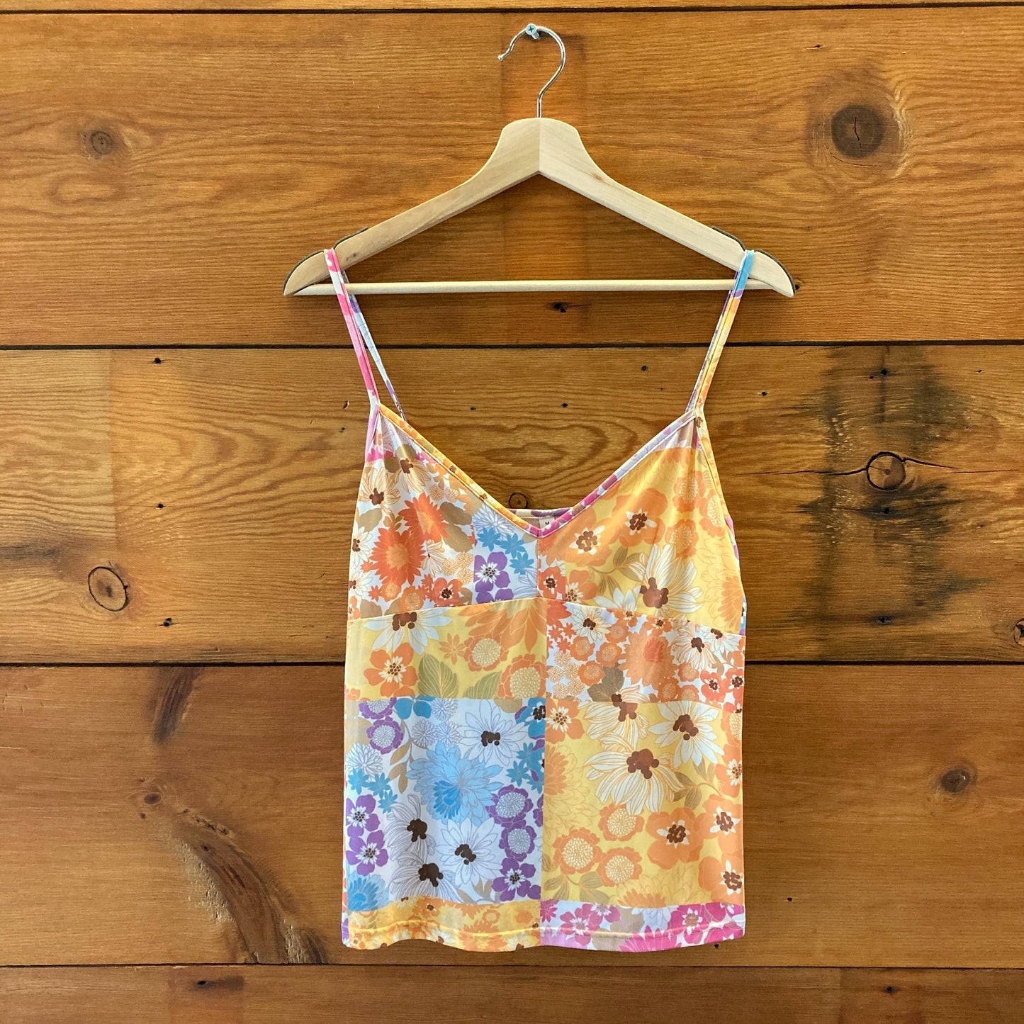 Johnny Was Sheer Multicolor Floral Peasant Blouse Top - Size M  - 0419KM