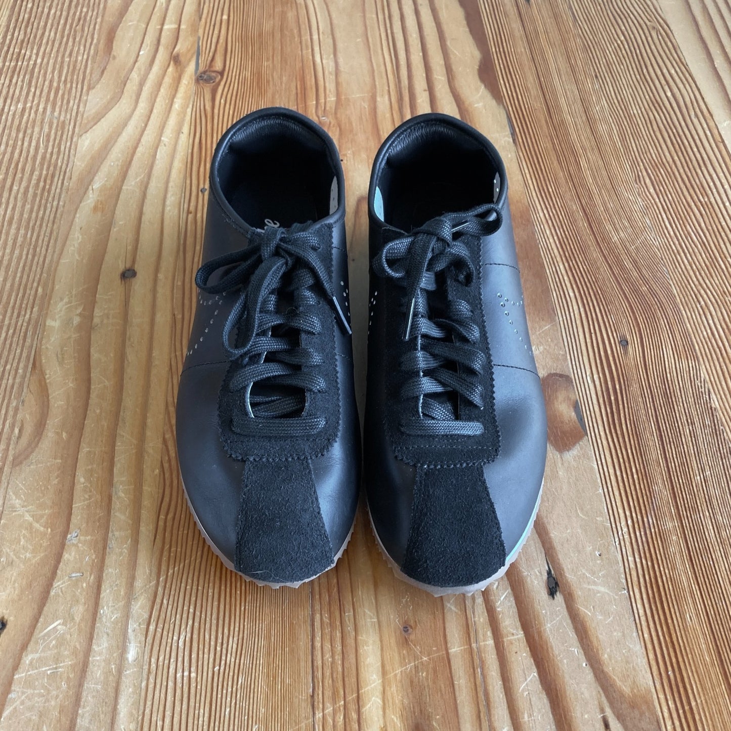 9 - Nike HQ1841 Black Leather Cortez Gum Sole Sneakers Shoes *worn once 0628AC
