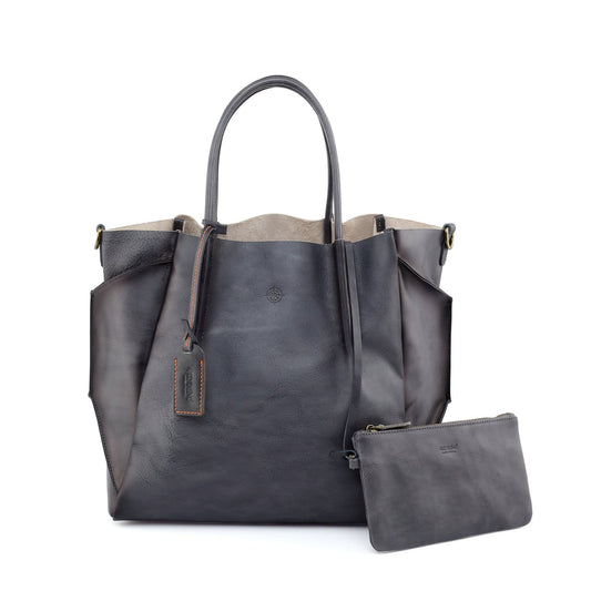 Old Trend $286 Gray Leather Sprout Land Removable Liner Purse - NEW - 1002MG