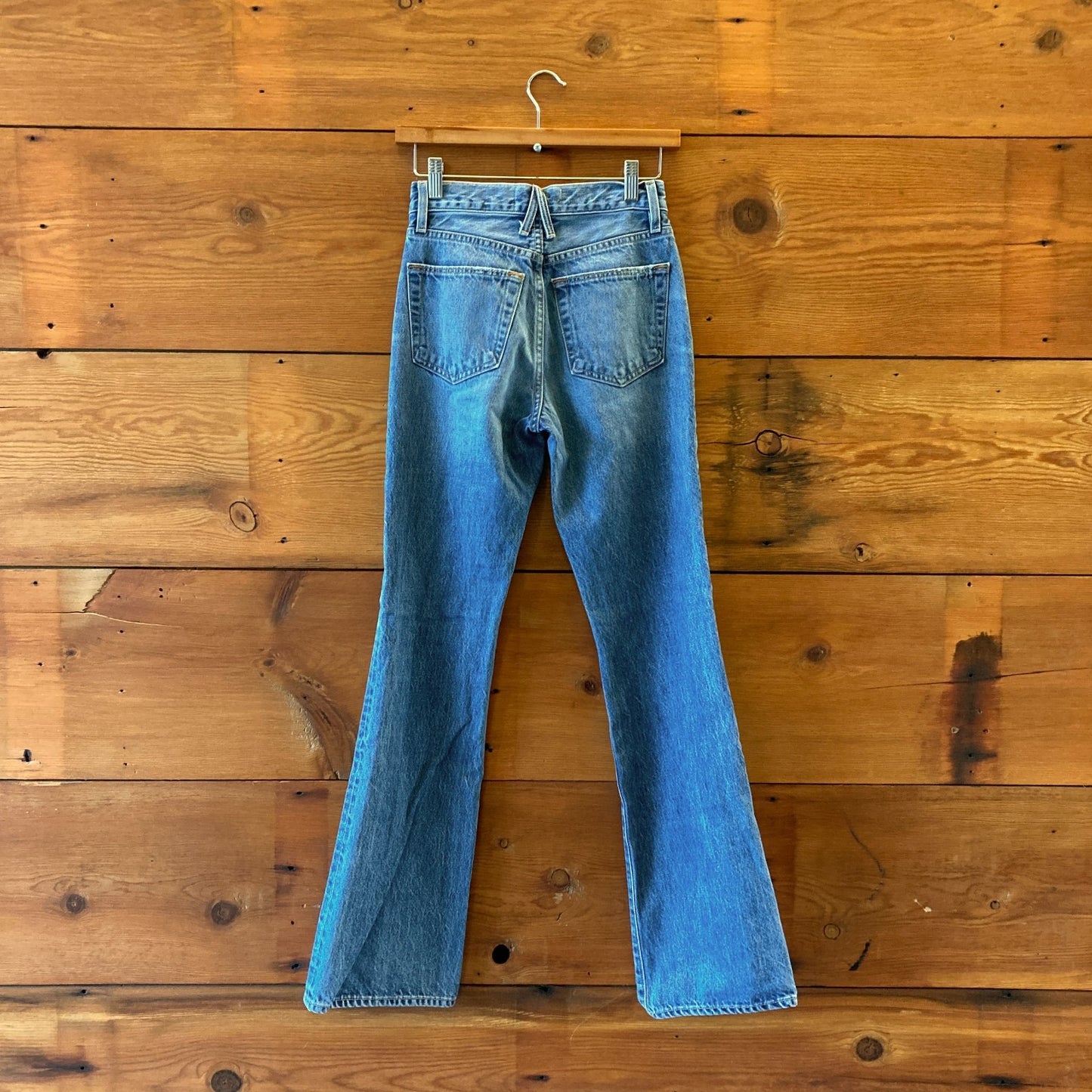 23 - SLVRLAKE $299 High Waisted Slim Bootcut Anita Jeans 0426CR