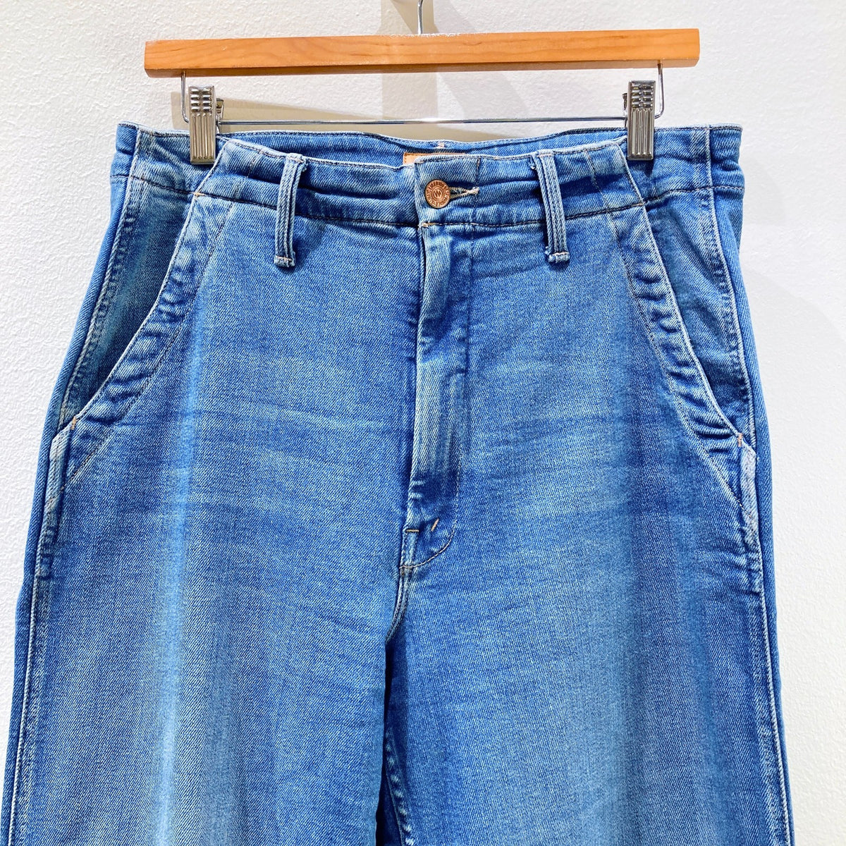 Mother Major Prep Zip Sneak Jeans in Ready Set Go Wash - Size 29 - 1102JV