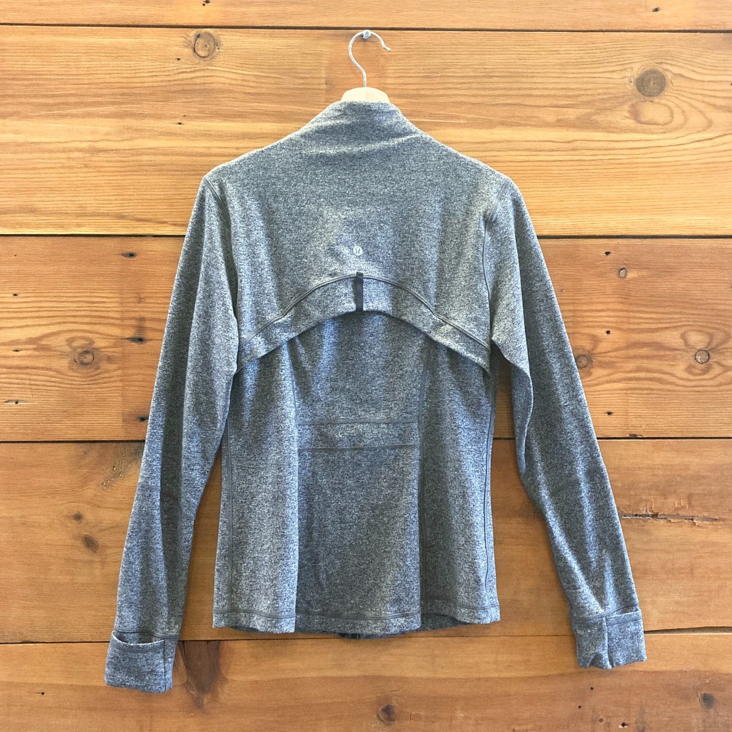 12 - Lululemon Heathered Black Zip Front Define Yoga Athletic Zip Jacket 4427SC