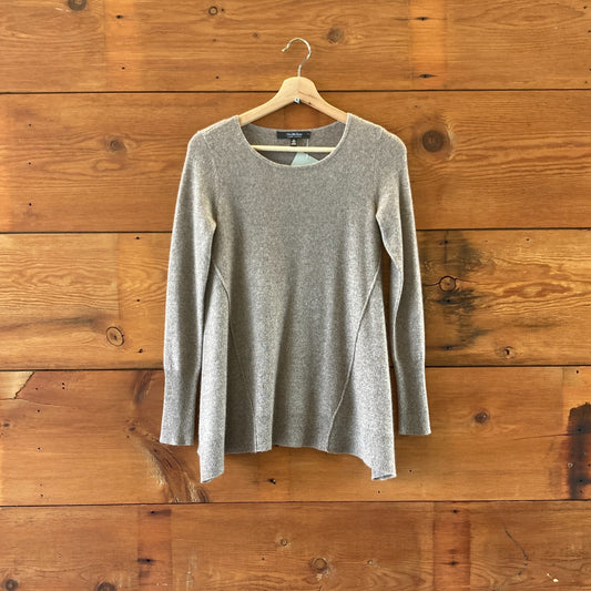 Saks Fifth Avenue Heather Brown 100% Cashmere Womens Sweater - Size S - 0606RO