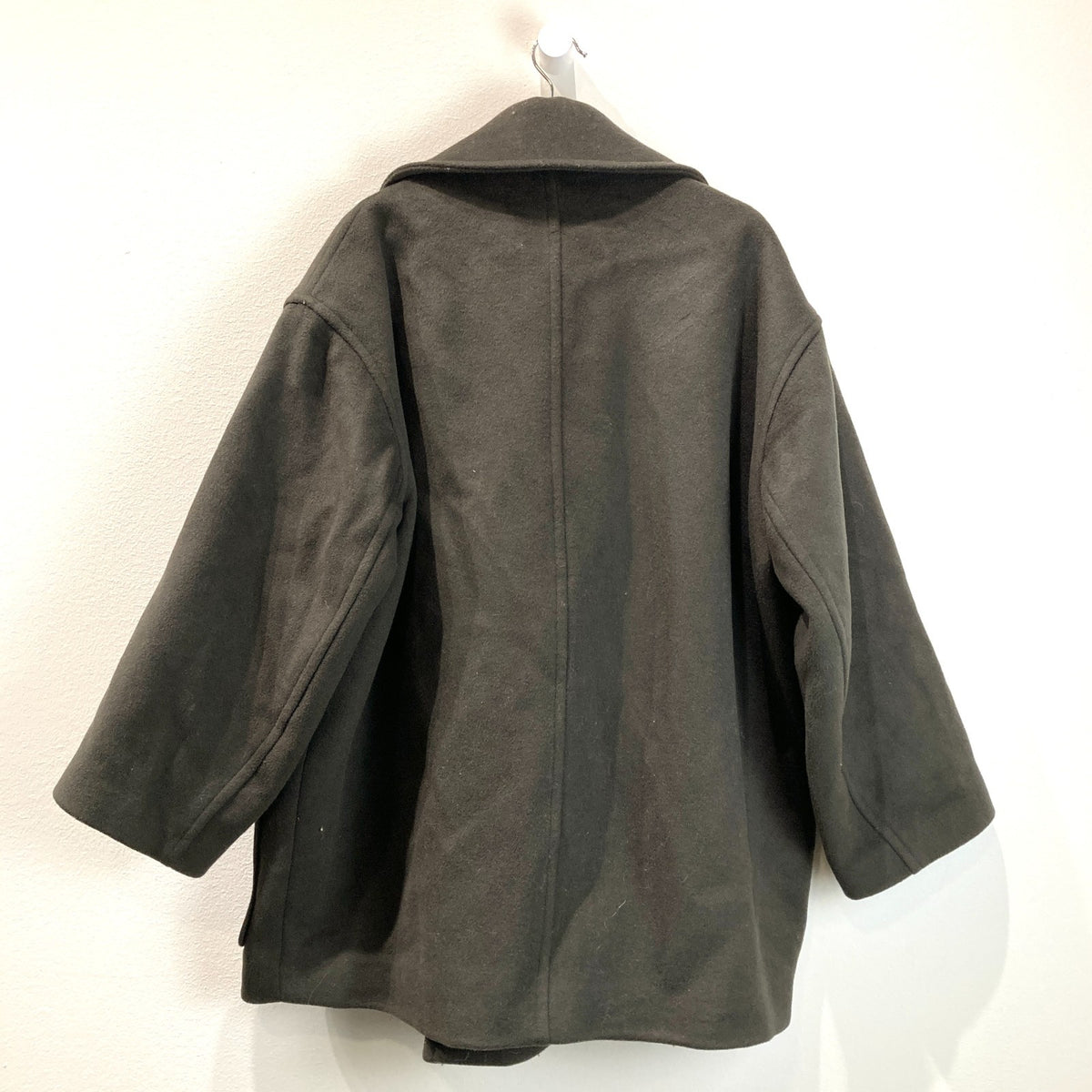 The Frankie Shop Dark Olive Wool Oversized Coat Jacket - Size XS/S MENS - 1012HA